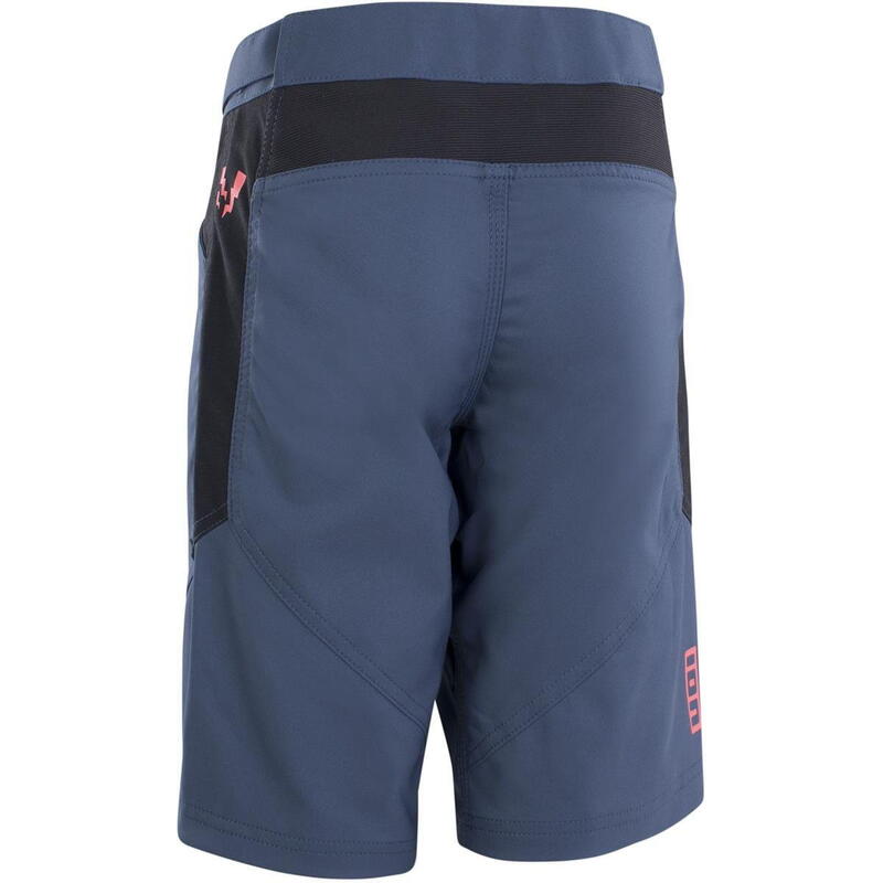 Fietsbroek Scrub Amp jeugd blauw