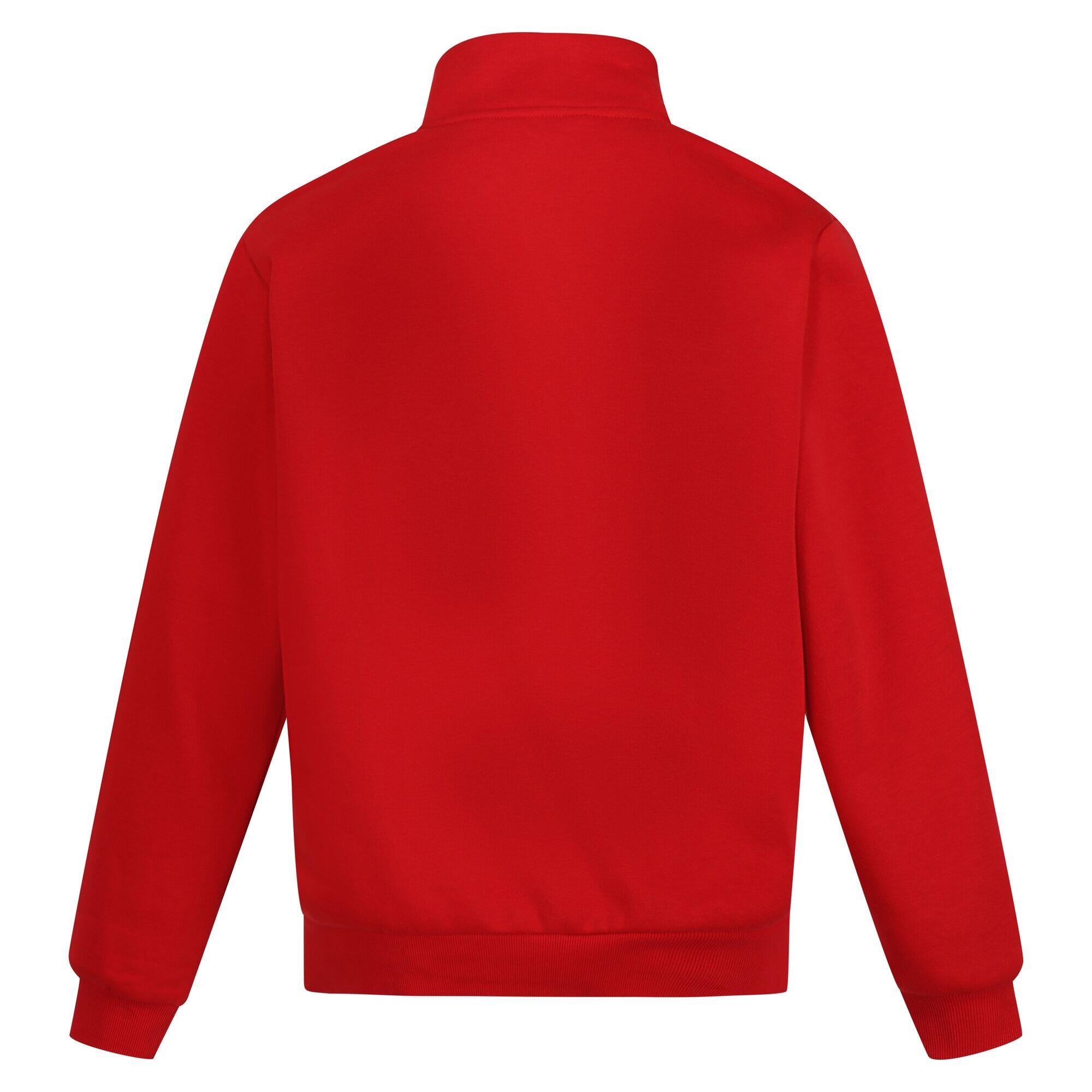 Mens Pro Quarter Zip Sweatshirt (Classic Red) 2/5
