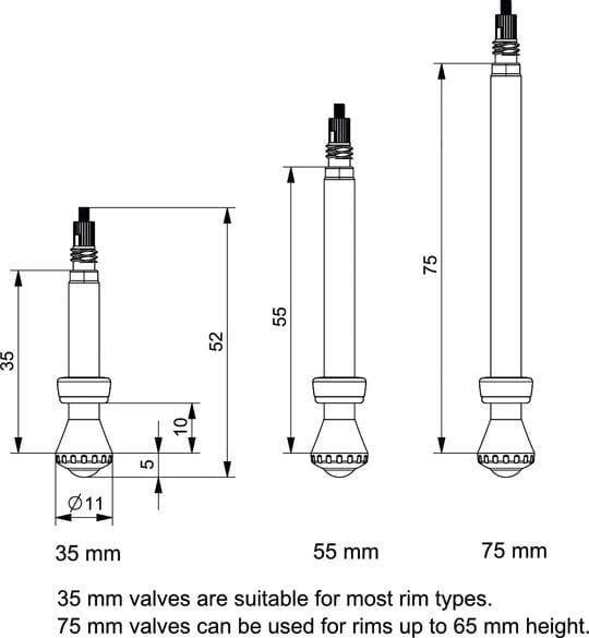 Valve tubeless milKit (x2) 6/7
