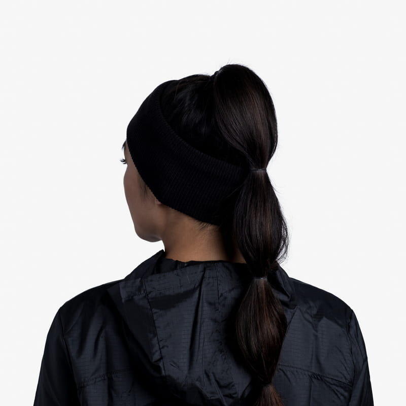 Opaska zimowa Buff Crossknit Headband - solid black