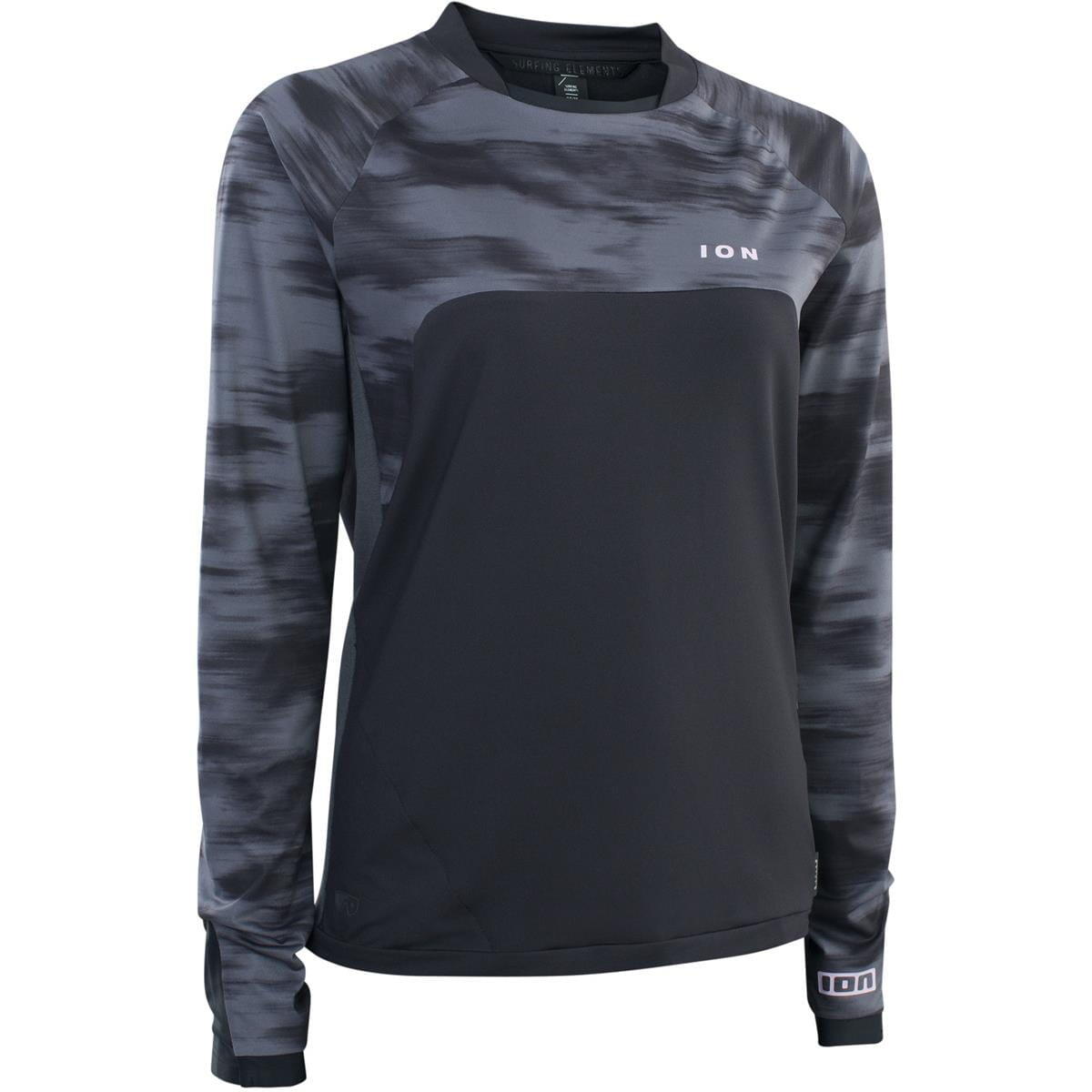 ION Bike Tee Traze Amp LS AFT dames - zwart