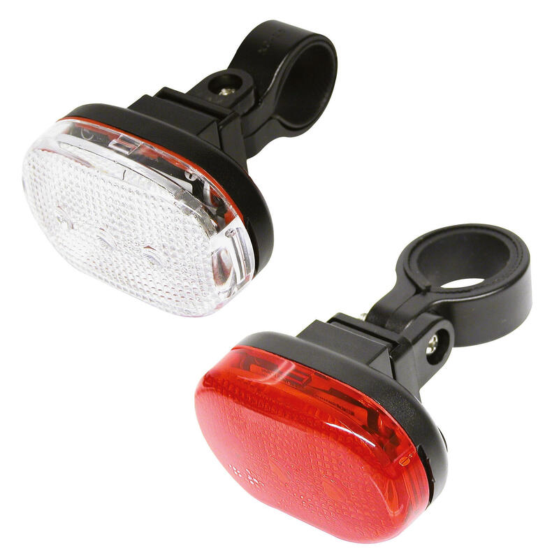 Dresco beleuchtungsset Klassische LED-Batterien rot/schwarz/weiss