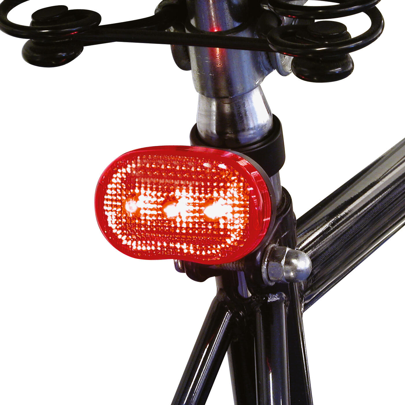 Dresco feu arrière 3 piles LED rouge/noir 3/4