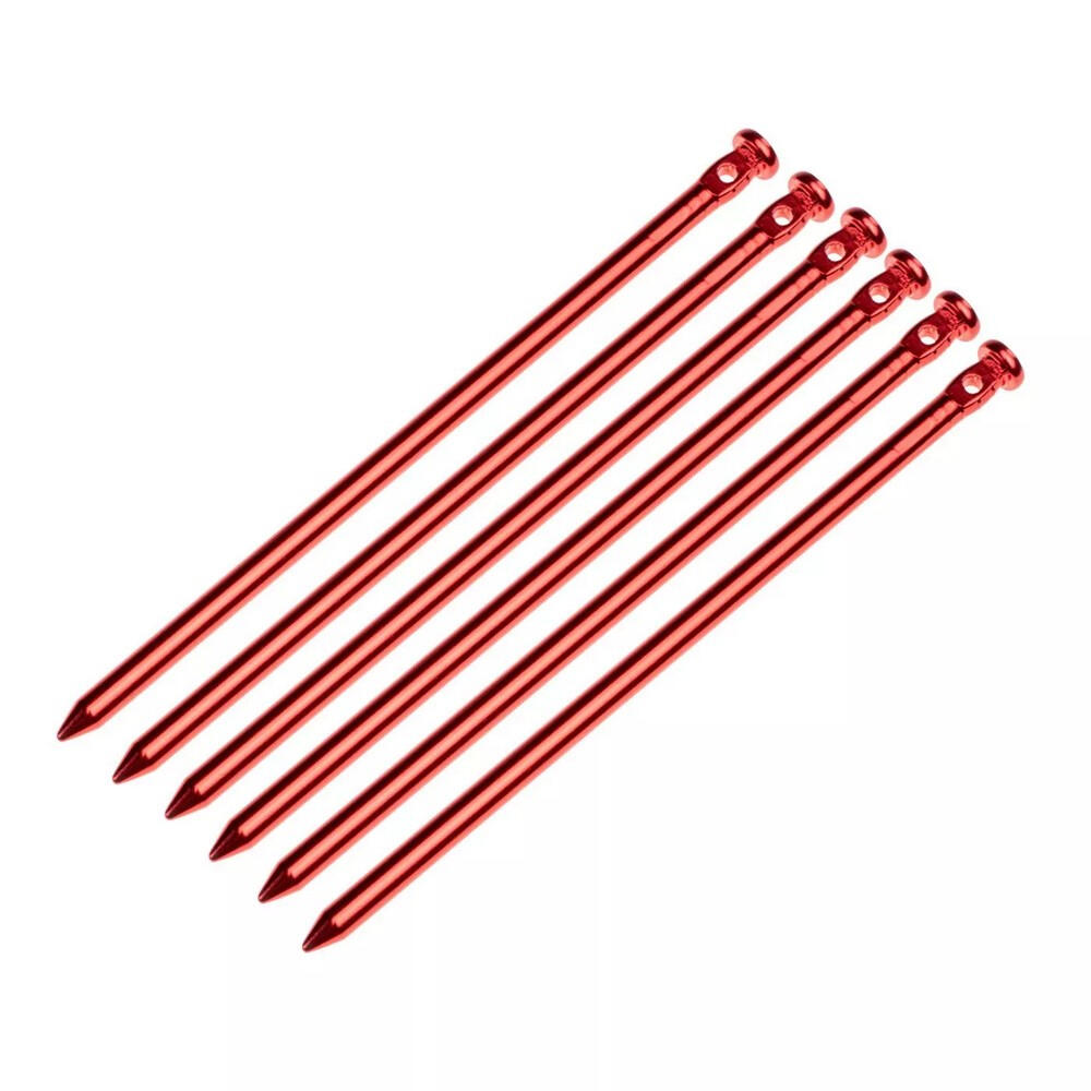 Estaca para Tienda de Campaña Alupeg Pack de 6 Rojo 3/3