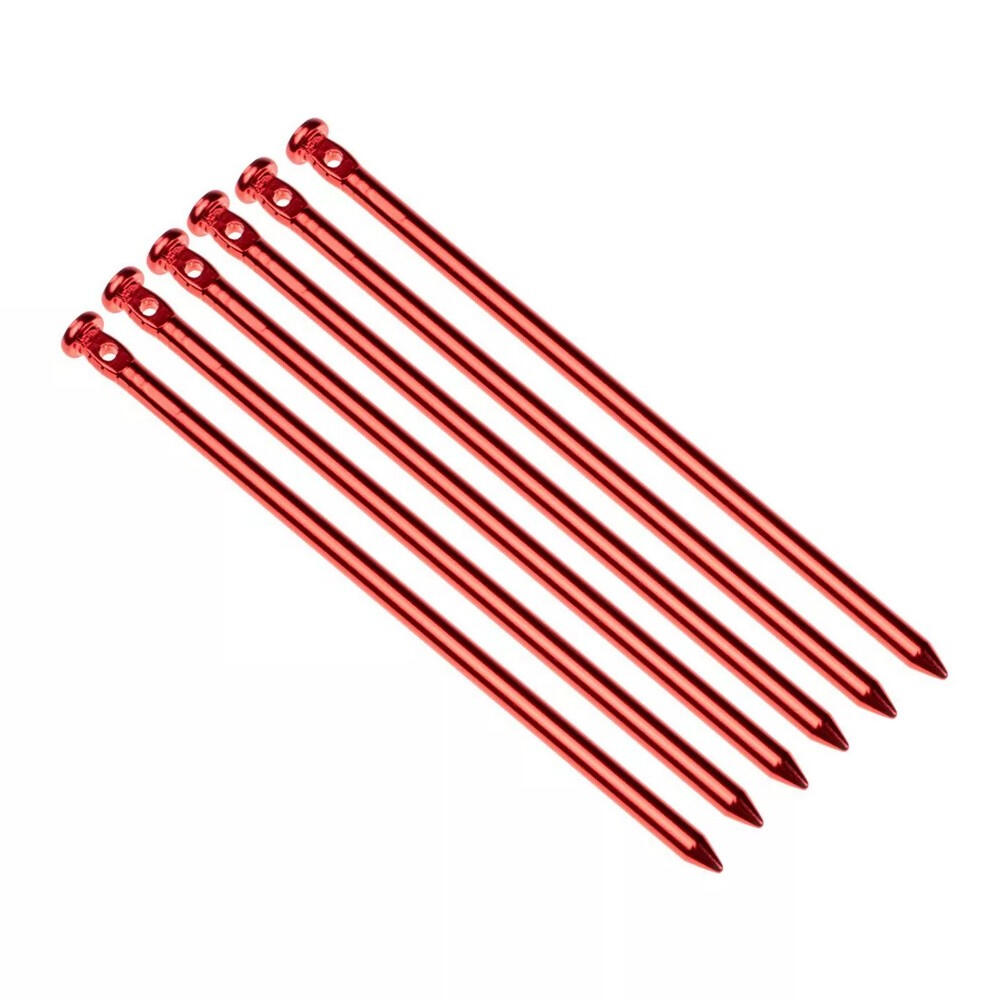 Estaca para Tienda de Campaña Alupeg Pack de 6 Rojo 2/3