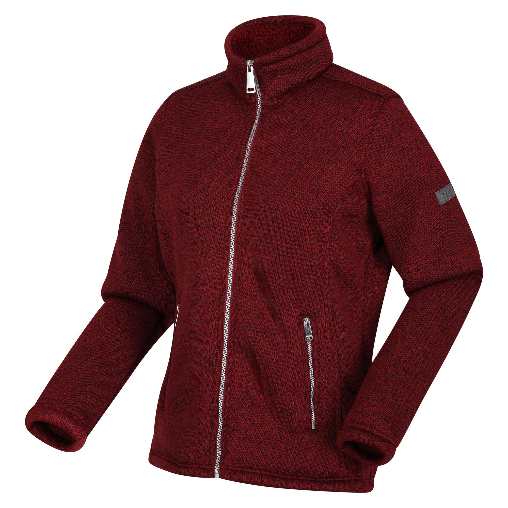 Womens/Ladies Razia II Full Zip Fleece Jacket (Cabernet) 3/5