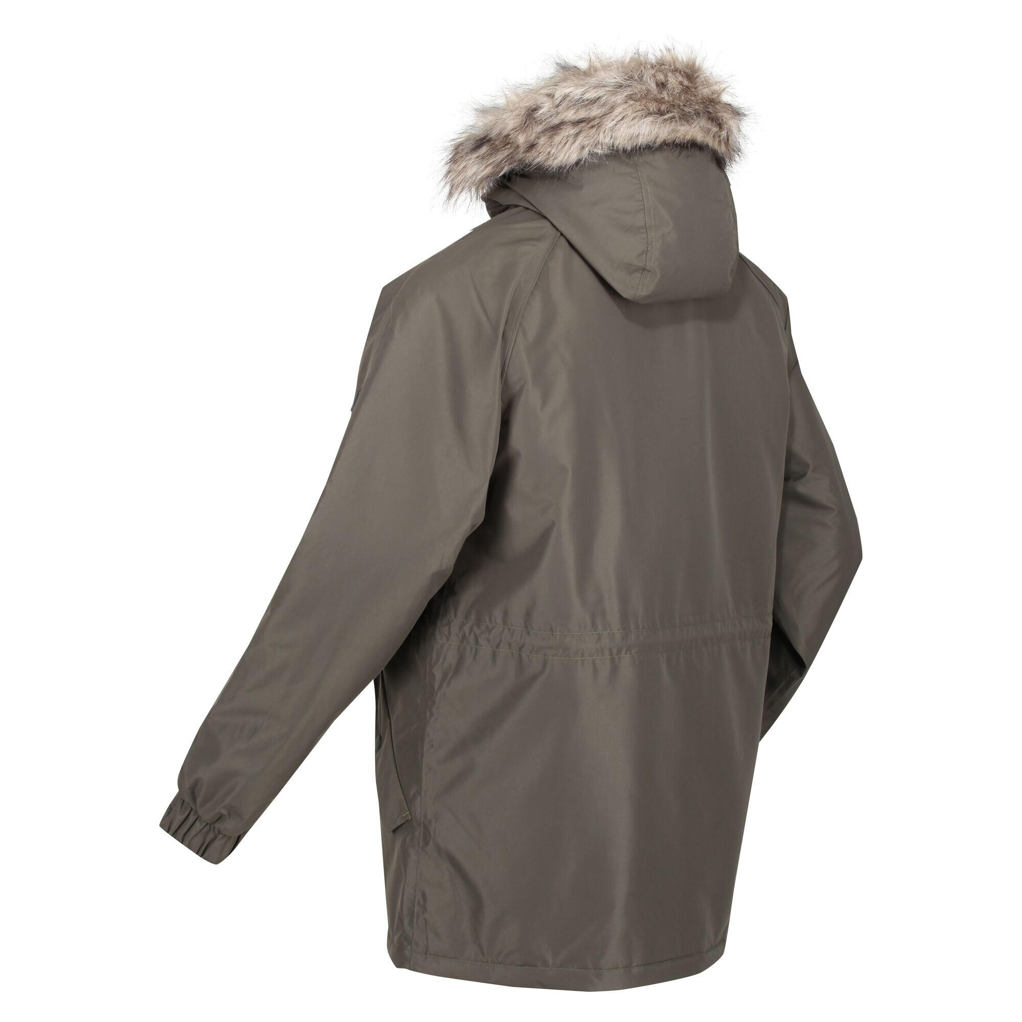 Heren Salinger III Parka (Donkere Khaki) 4/5