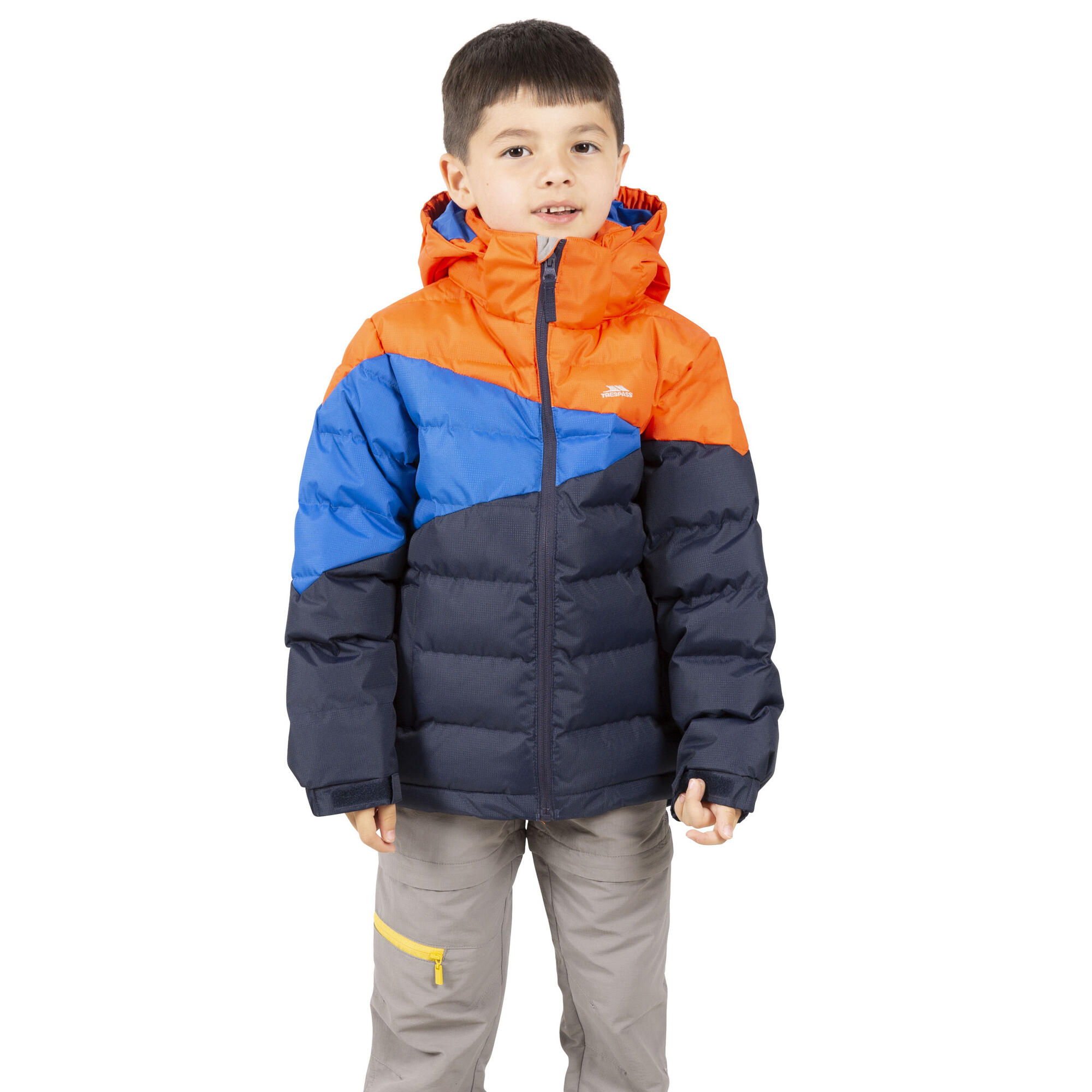 Layout Steppjacke für Kinder Marineblau 3/4