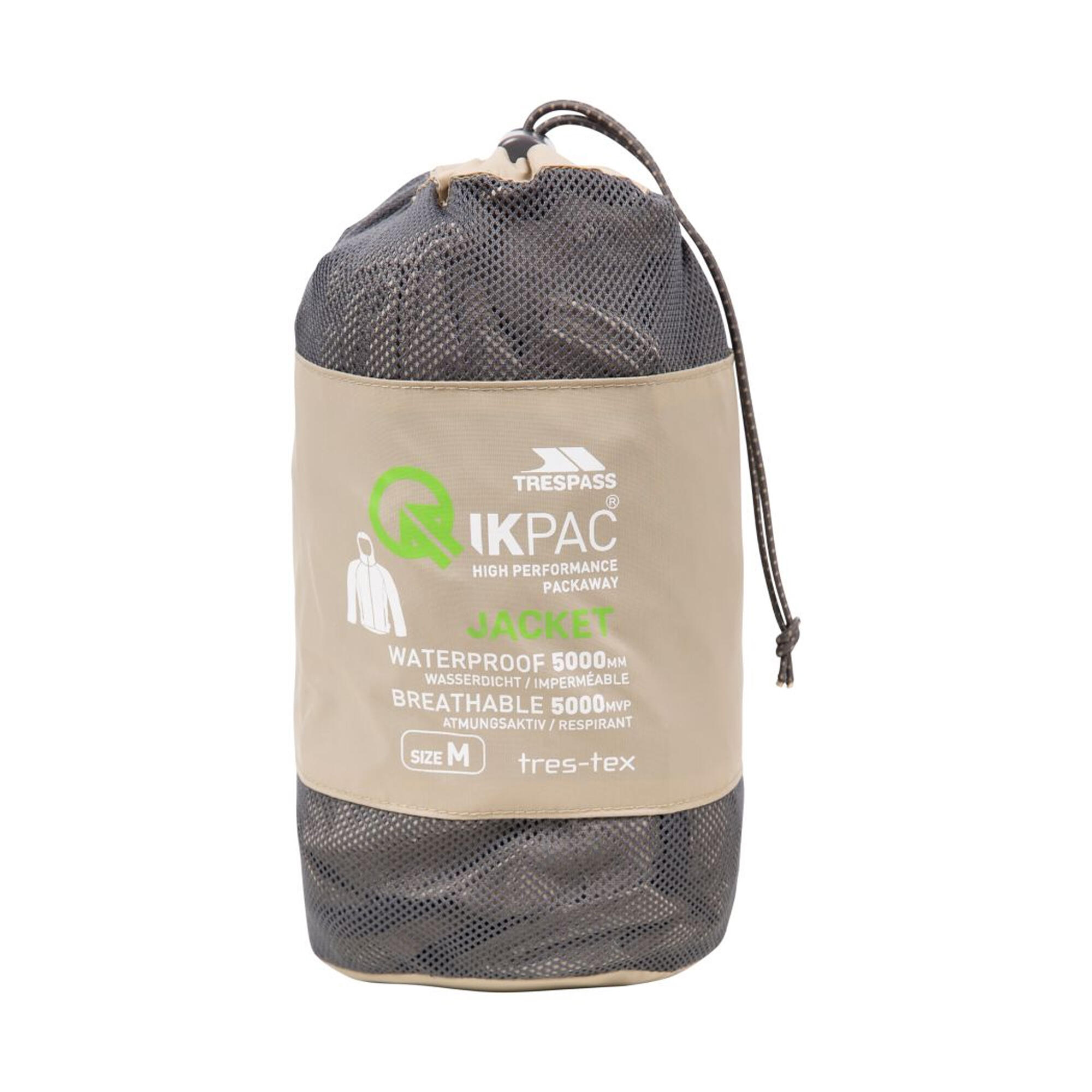 Chaqueta Impermeable Qikpac para Adultos Unisex Oatmilk 3/5