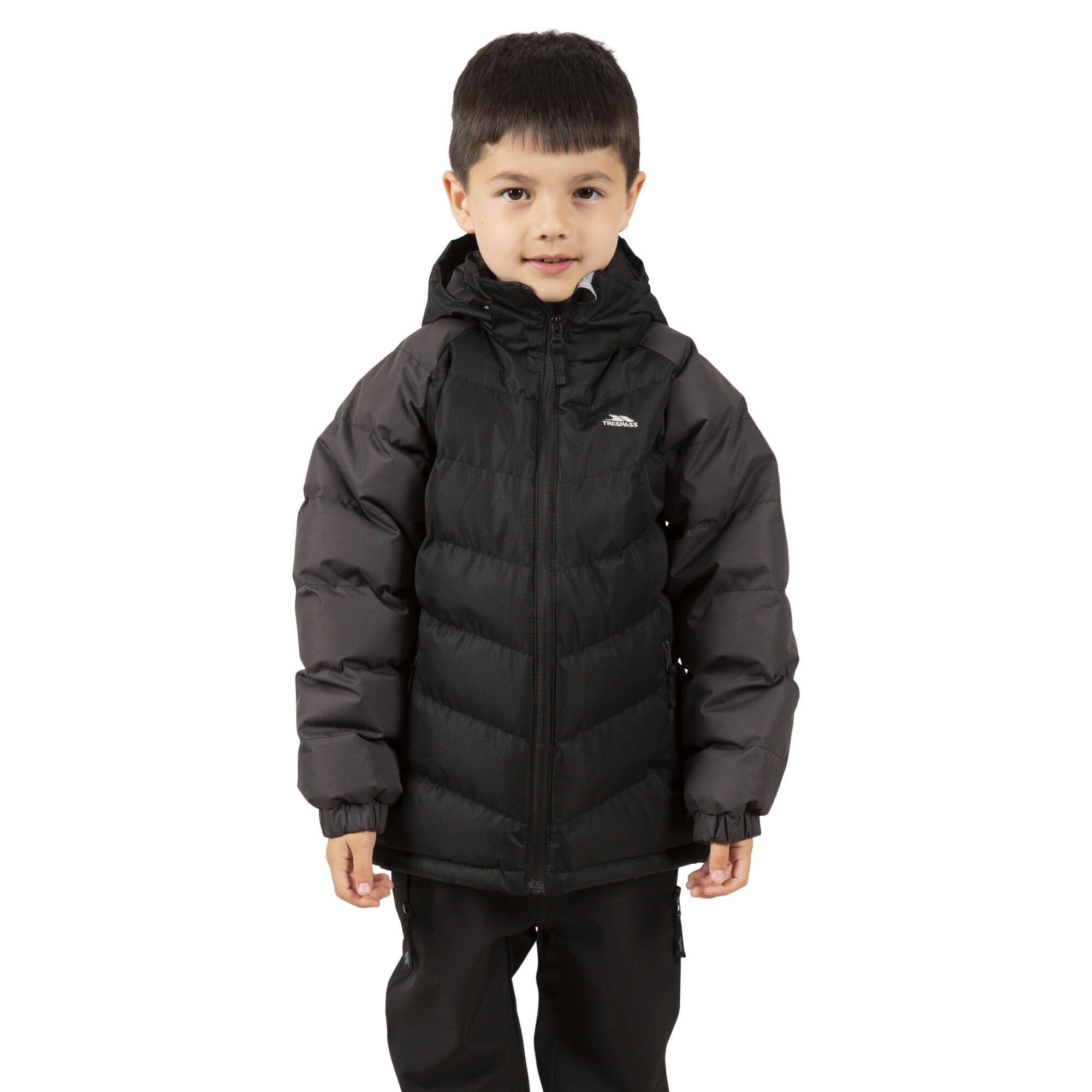 Boy's SIDESPIN down jacket (Black)