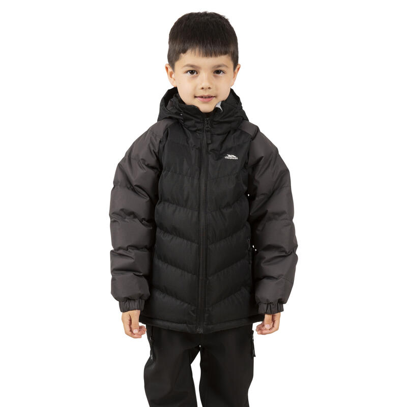 Kinder Steppjacke Sidespin wasserfest Jungen Schwarz