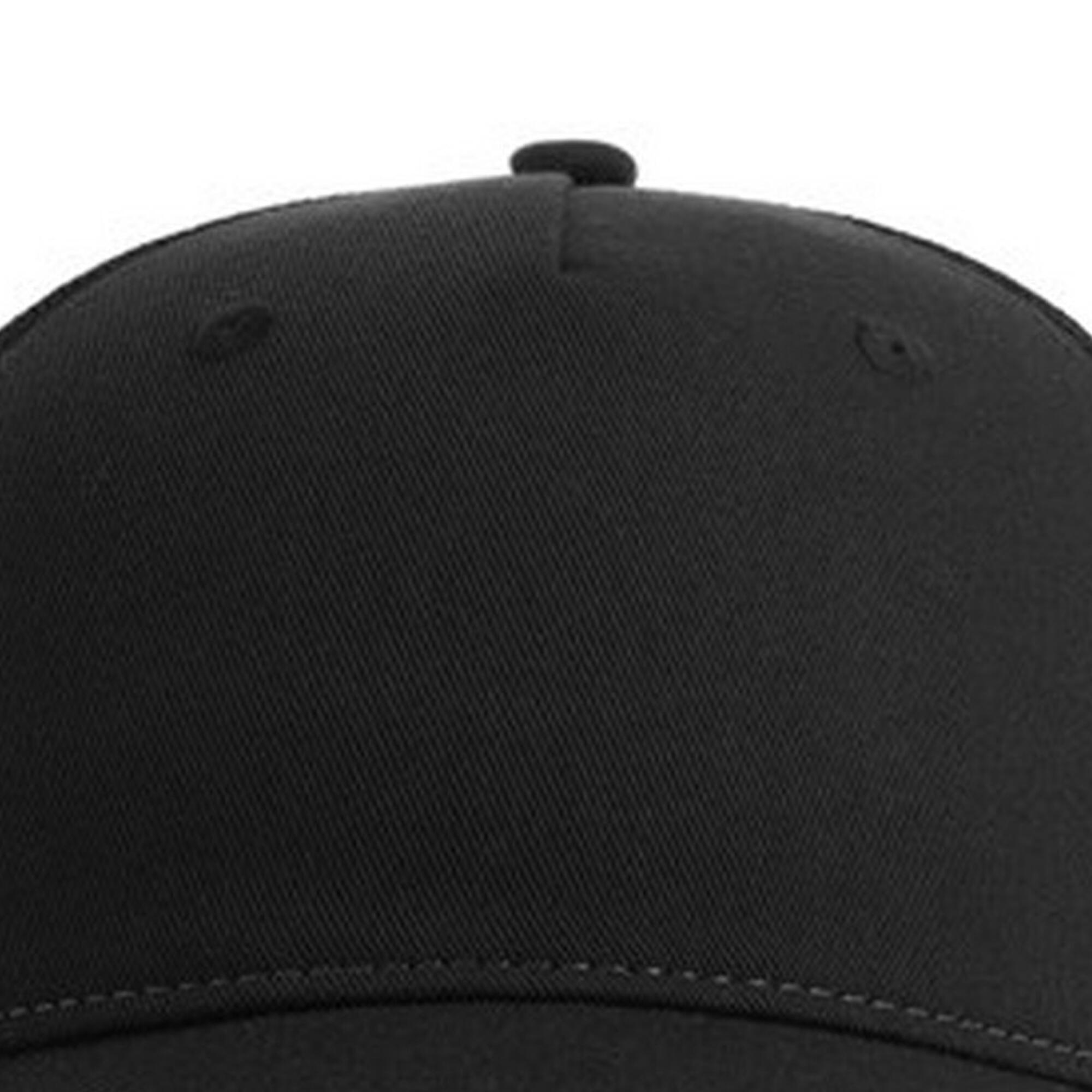 Unisex Adult Zion 6 Panel Recycled Trucker Cap (Black) 3/3