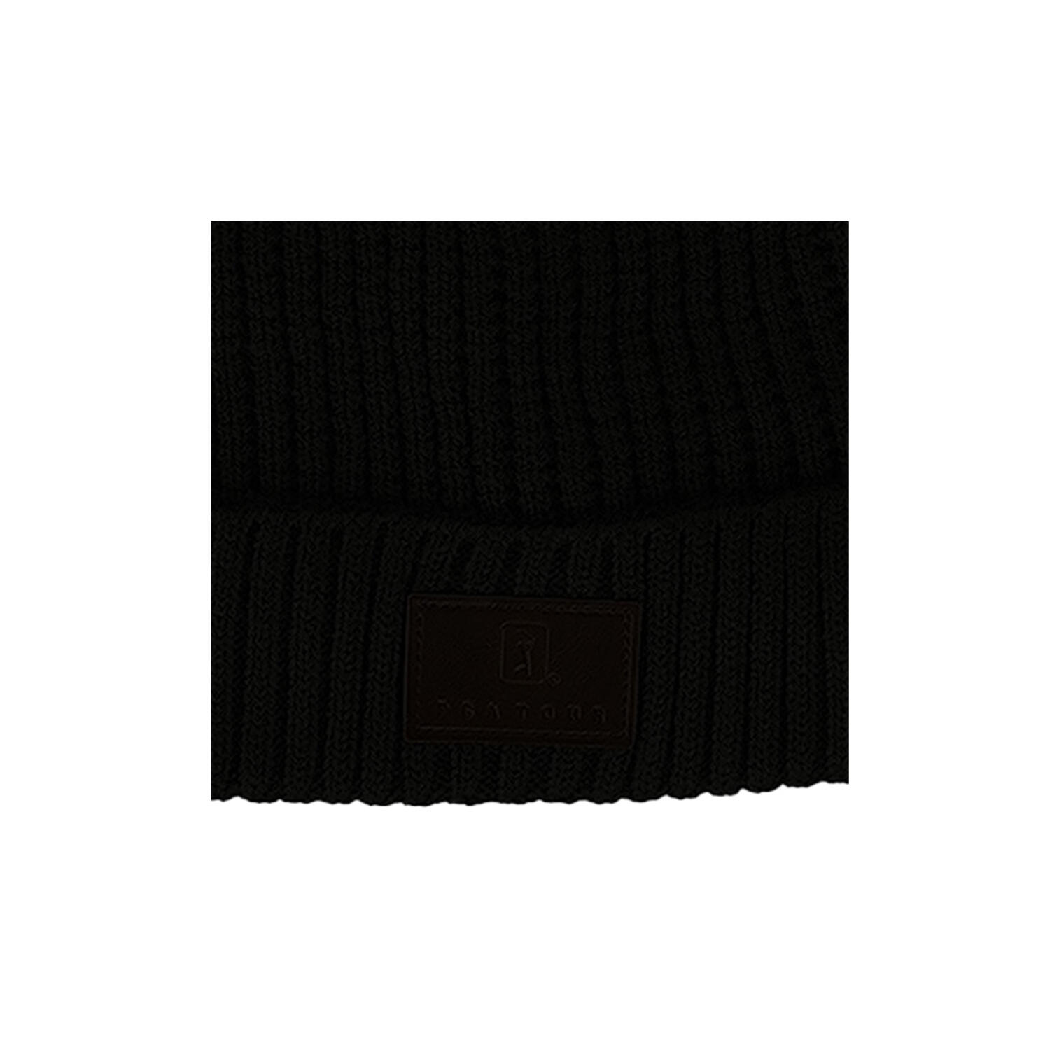 Golf Mens Waffle Knitted Beanie (Black Iris) 2/3