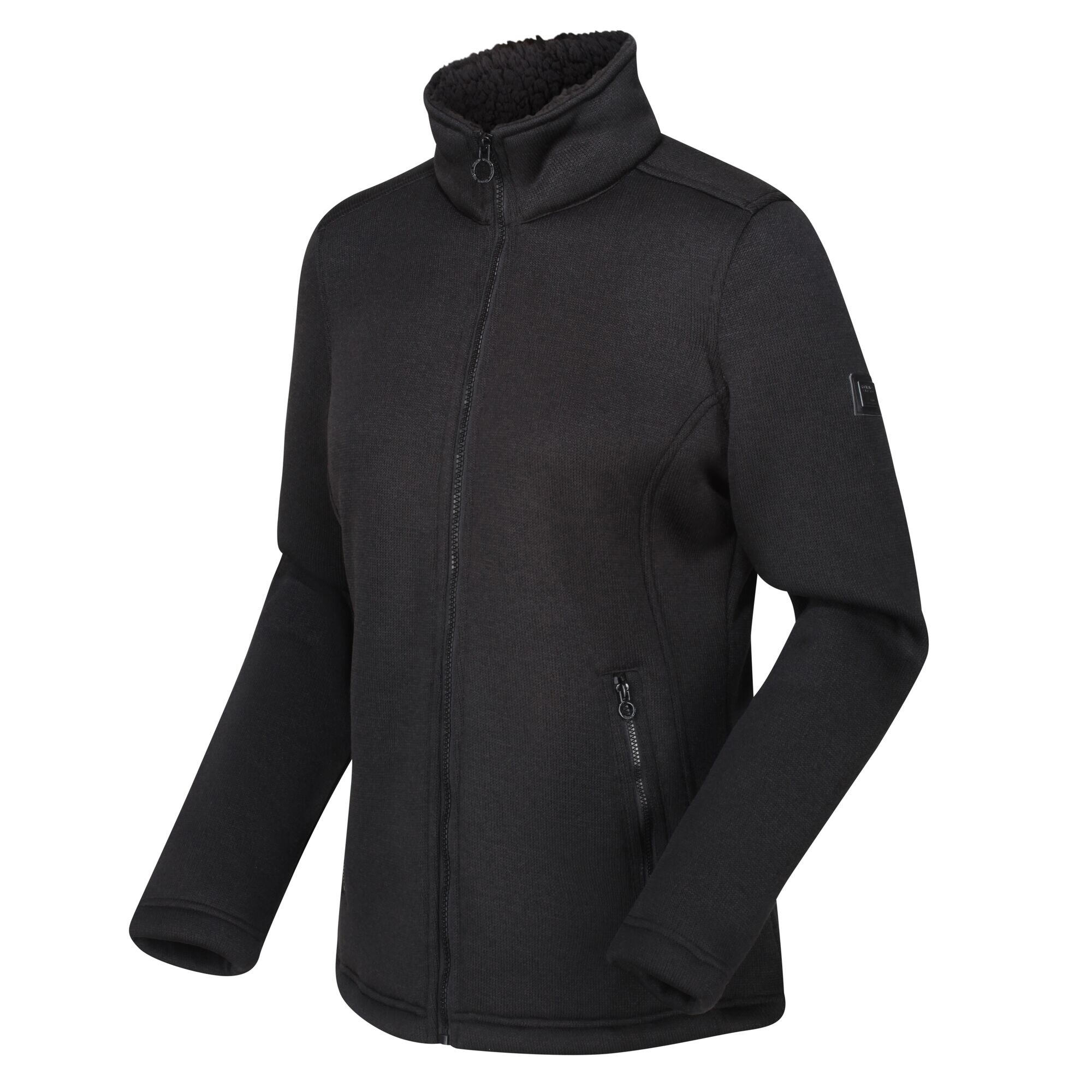 Womens/Ladies Razia II Full Zip Fleece Jacket (Black) 3/4