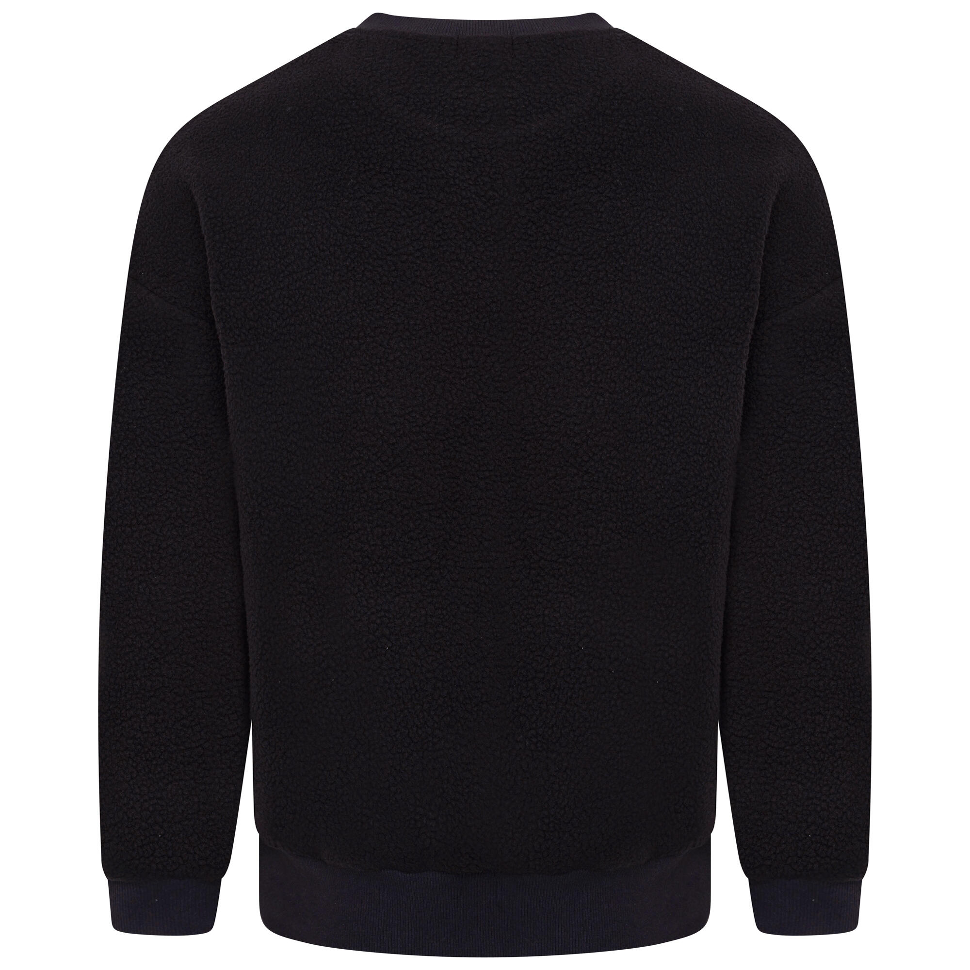 Unisex Adult Henry Holland Wind Down Borg Sweatshirt (Black) 2/5