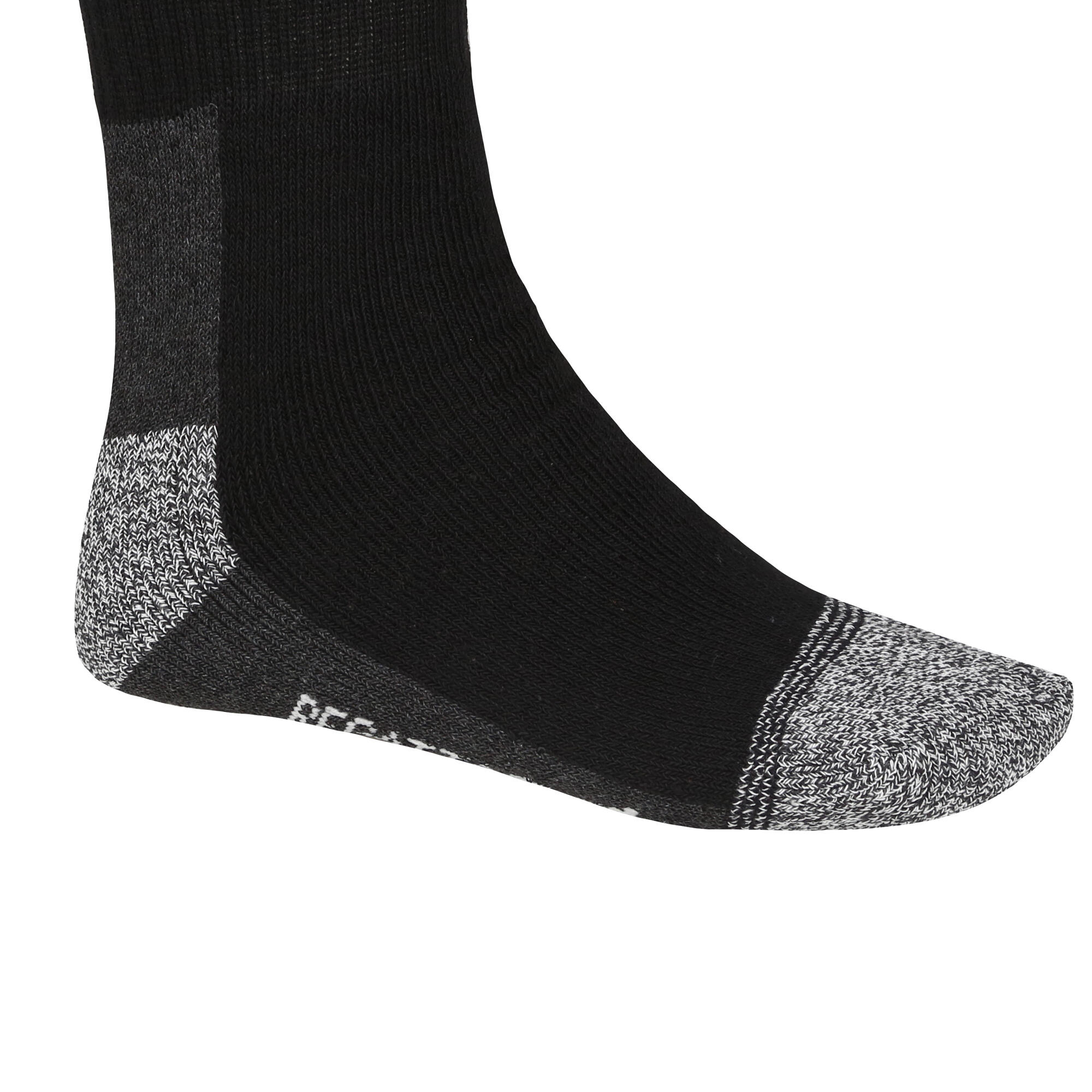 Mens Boot Socks (Pack of 5) (Black) 2/4