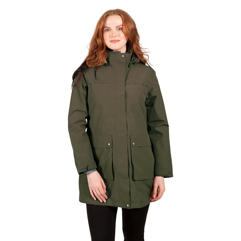 Chaqueta Impermeable Modesty de TP75 para Mujer Viña Oscura