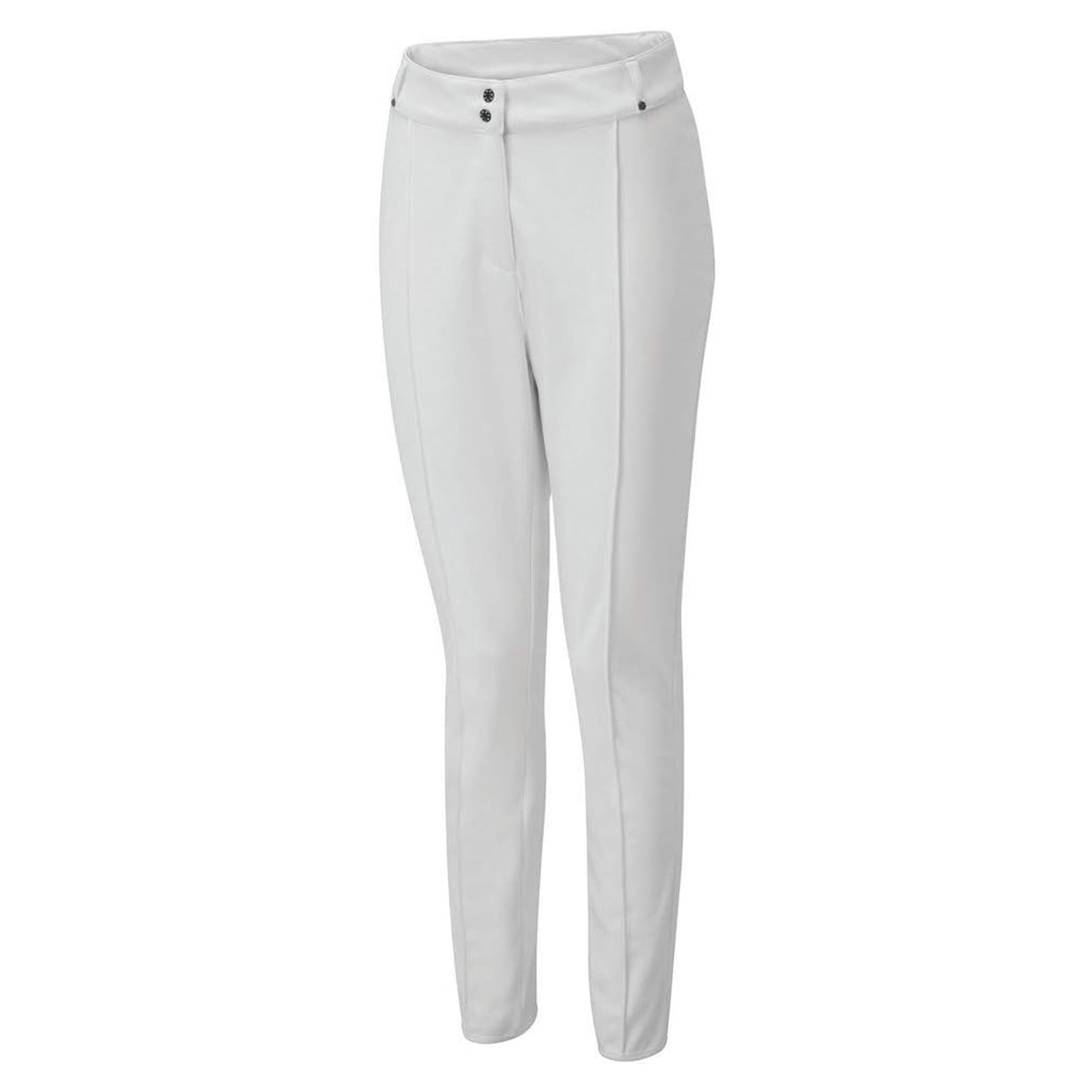 Womens/Ladies Sleek Ski Trousers (White) 3/4