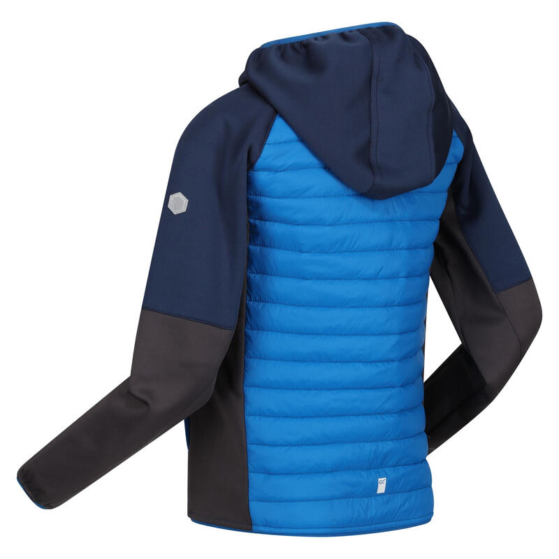 Chaqueta Kielder Hybrid VI para Niños/Niñas Azul Sky Diver, Gris Oscuro