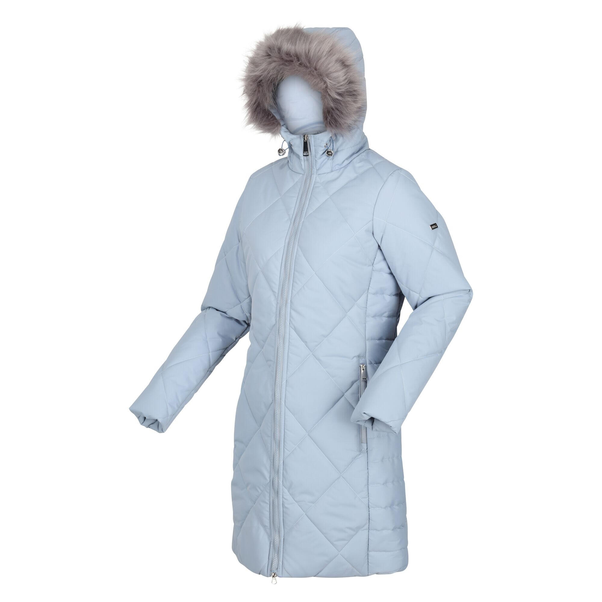 Womens/Ladies Fritha II Insulated Parka (Ice Grey) 3/4