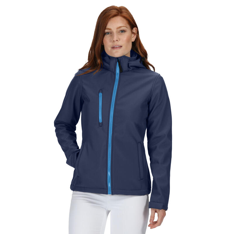 Veste softshell VENTURER Femme (Bleu marine/bleu clair)