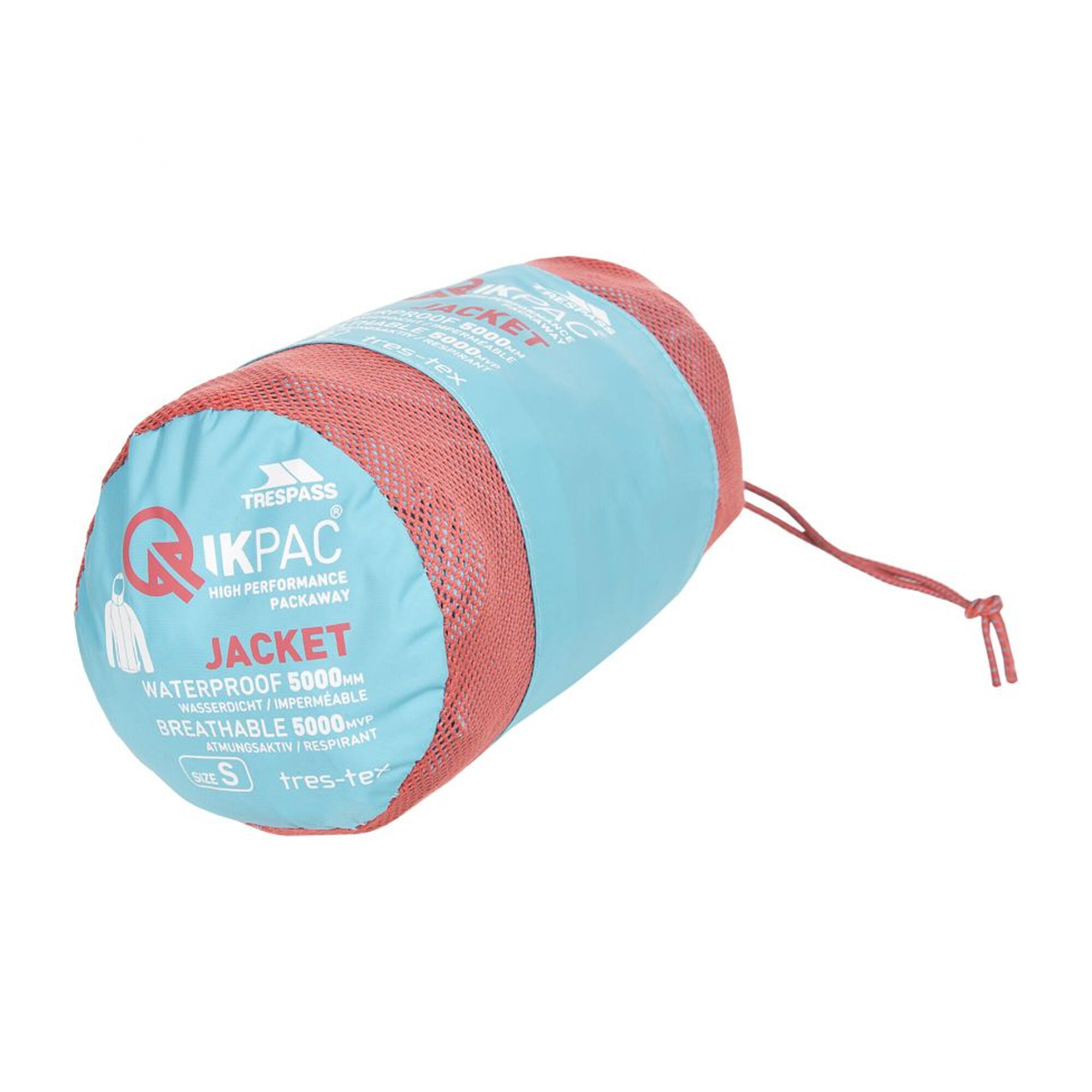 "Qikpac" Jacke, wasserfest für HerrenDamen Unisex Damen und Herren Aqua 3/5