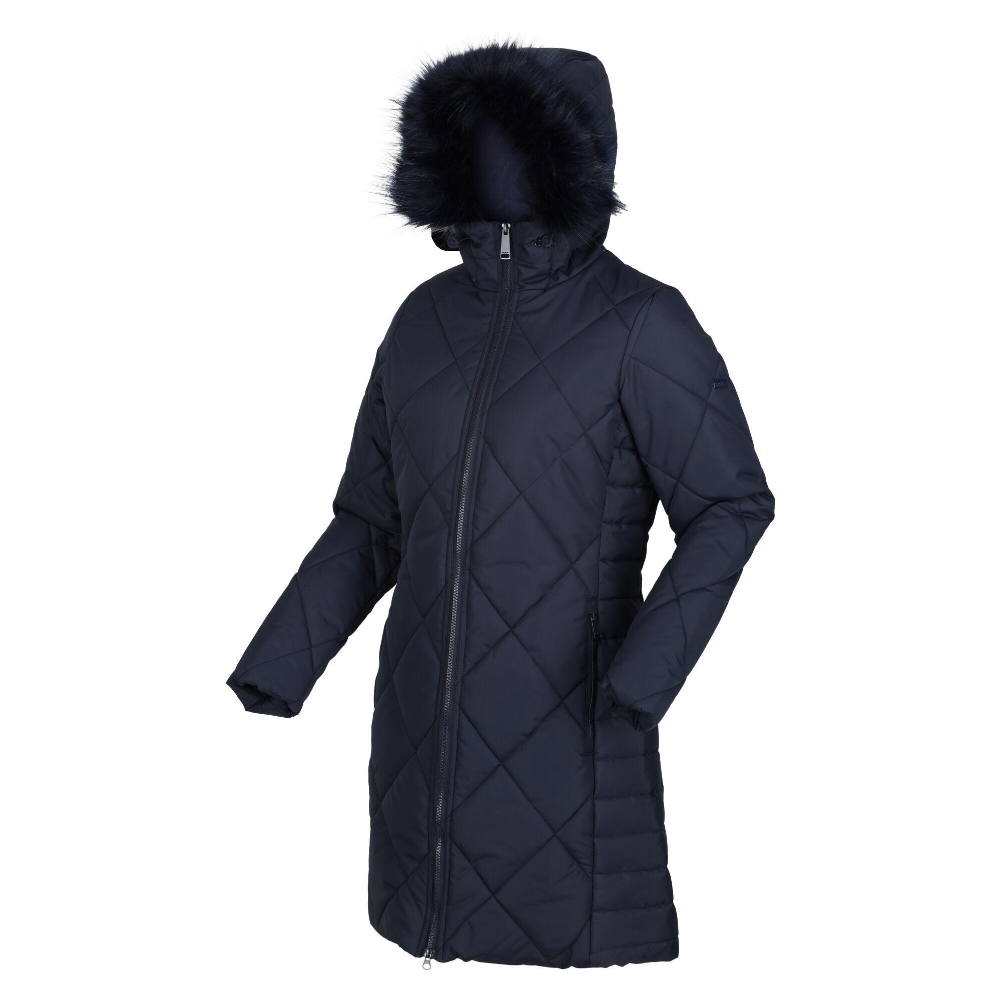 Womens/Ladies Fritha II Insulated Parka (Navy) 3/4