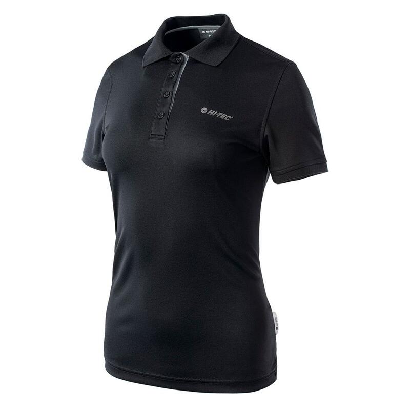 Dames Site Poloshirt (Zwart/Zilver)