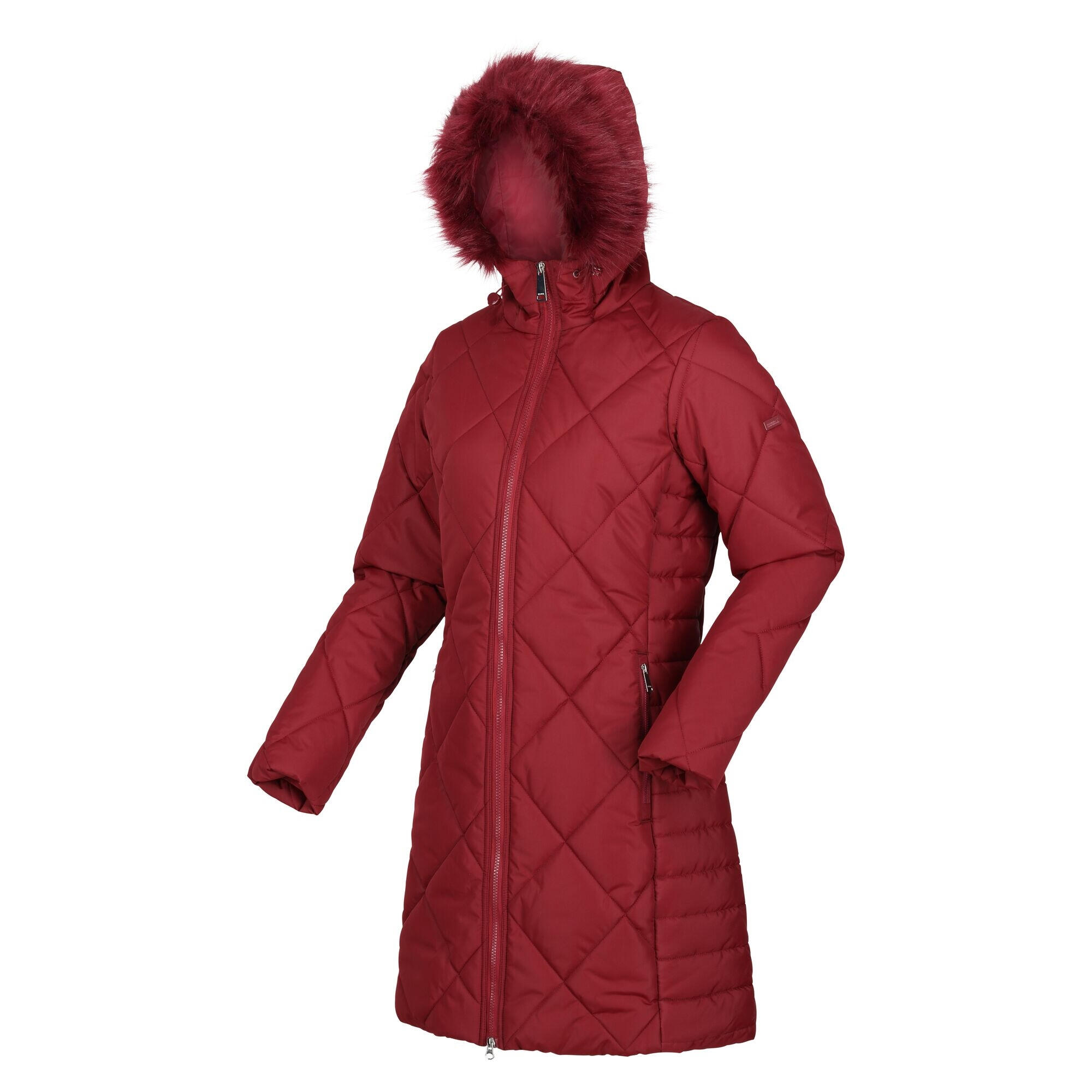 Womens/Ladies Fritha II Insulated Parka (Cabernet) 3/4