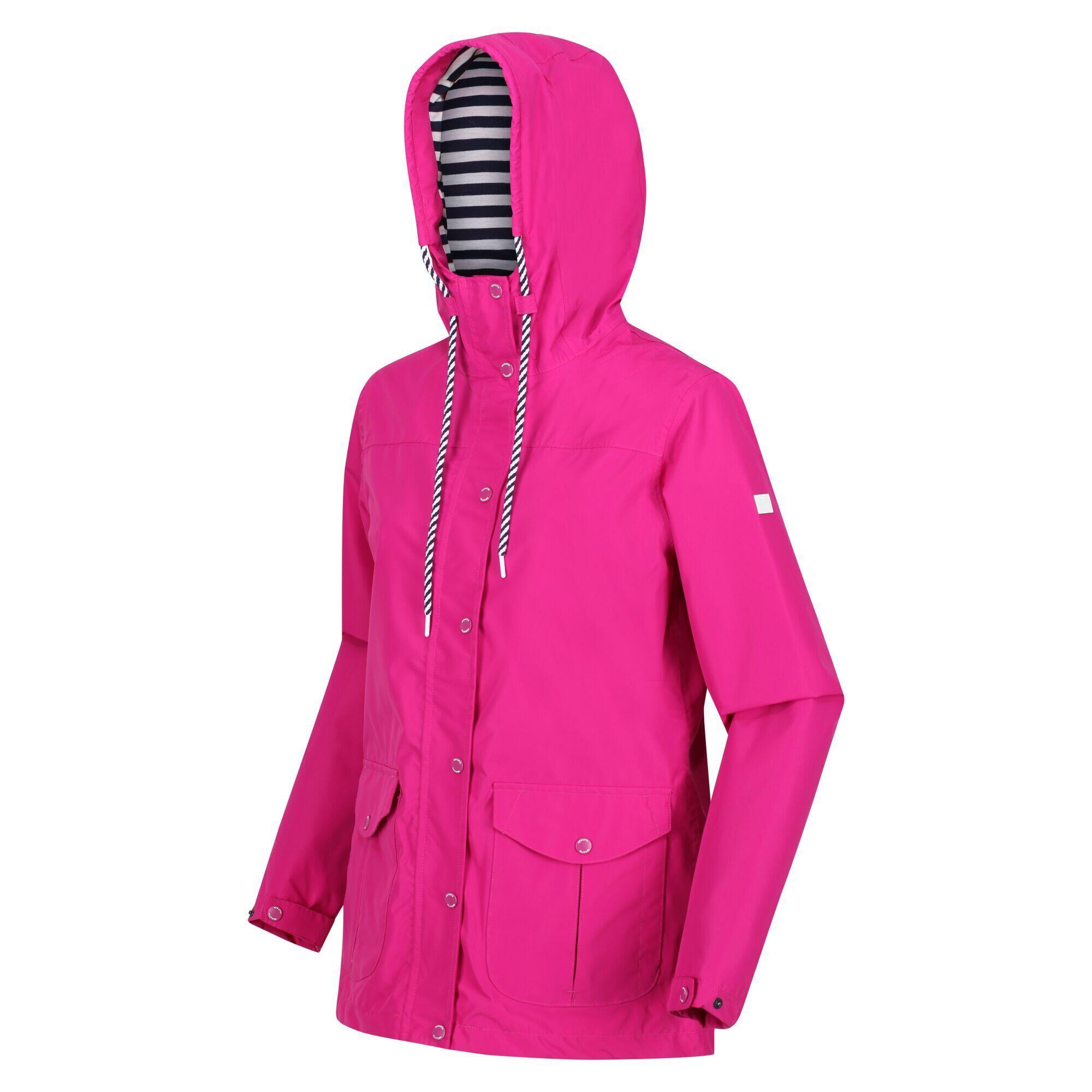 Womens/Ladies Bayarma Lightweight Waterproof Jacket (Neon Pink) 3/5