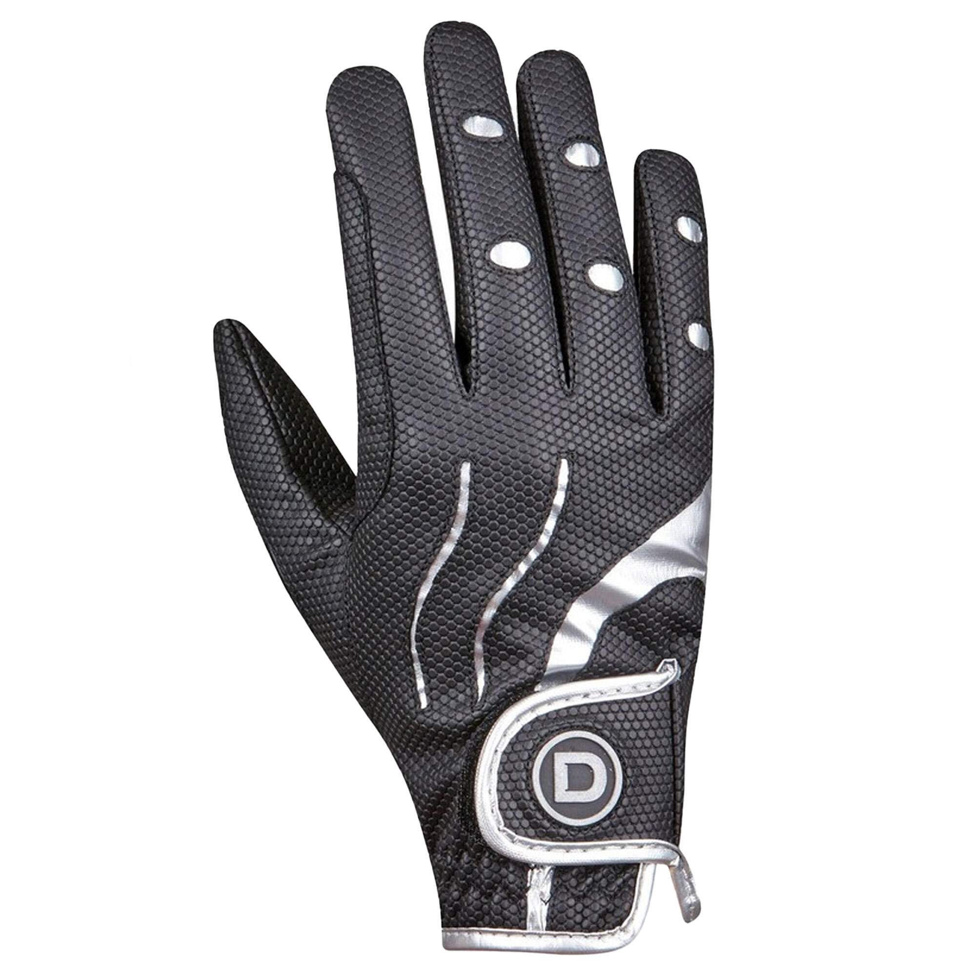 Pro Everyday Riding Gloves (Black/Silver) 3/3