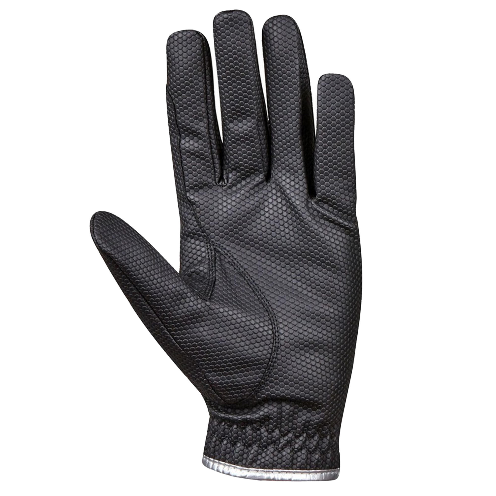 Pro Everyday Riding Gloves (Black/Silver) 2/3