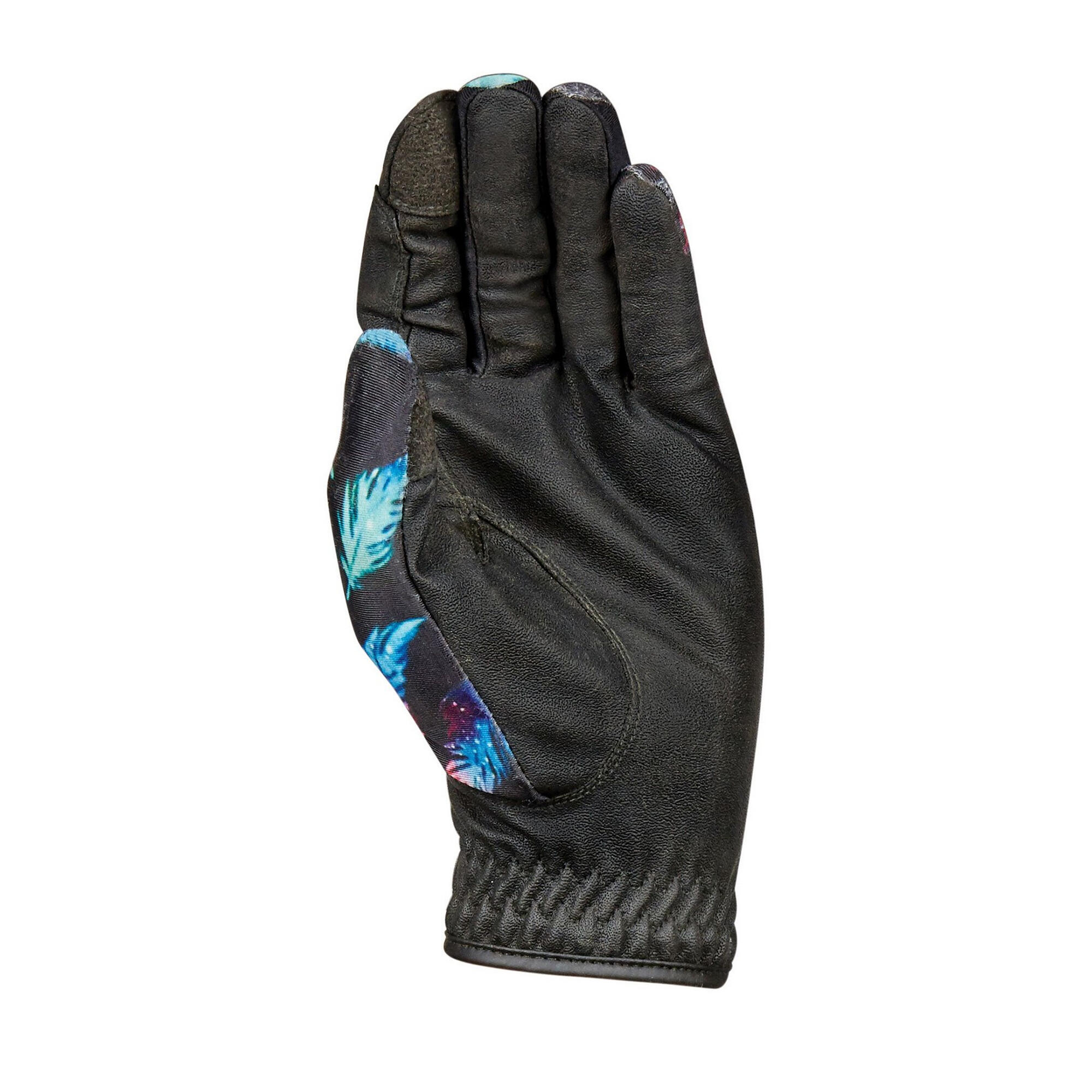 Feather Riding Gloves (Black) 2/3