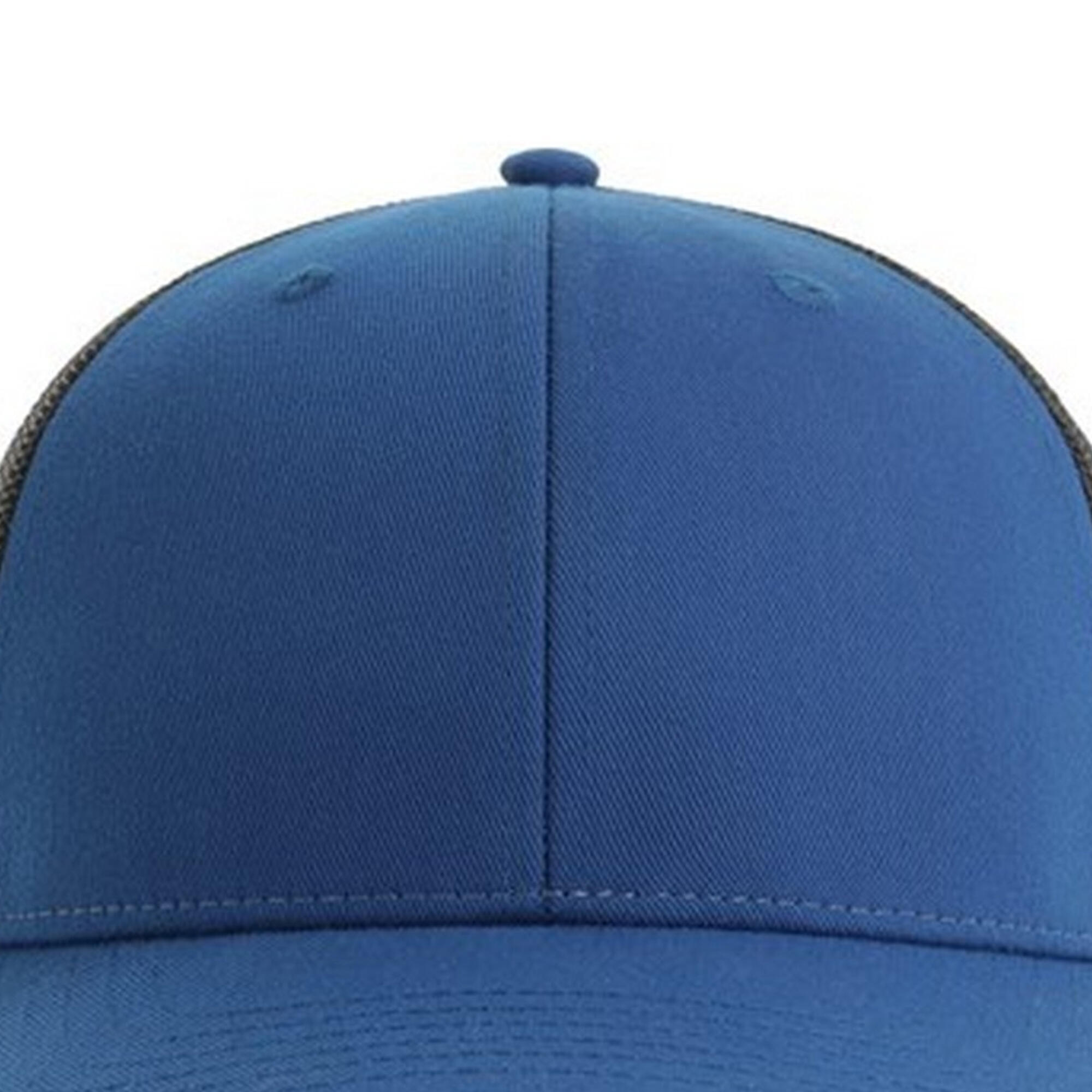 Unisex Adult Bryce 5 Panel Trucker Cap (Royal Blue/Black) 3/3