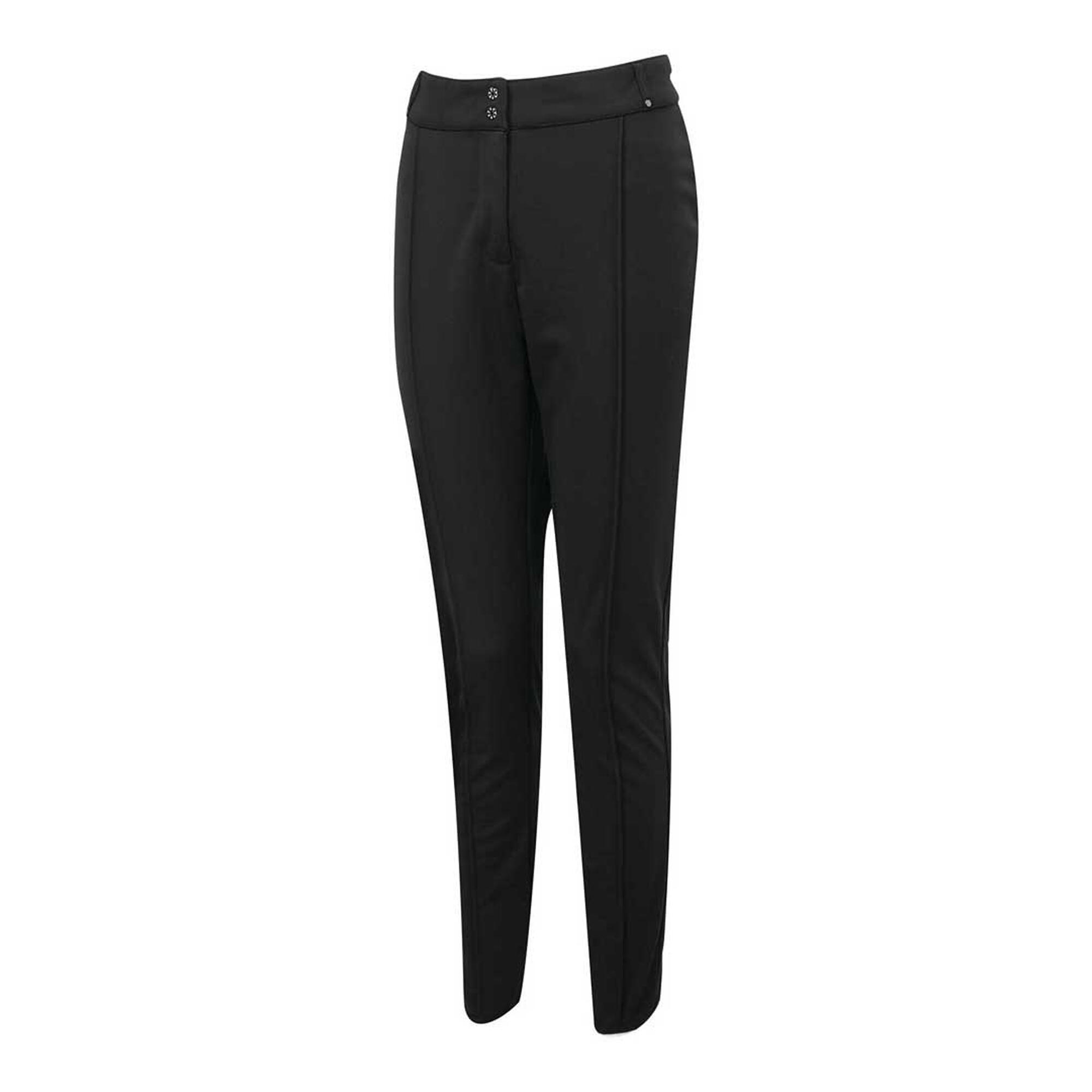 Womens/Ladies Sleek Ski Trousers (Black) 3/4