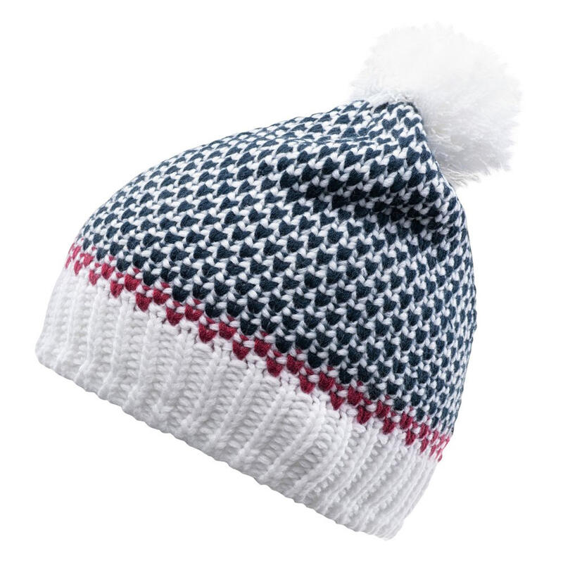 Gorro Beanie Hervina para Mujer Blanco, Azul Noches