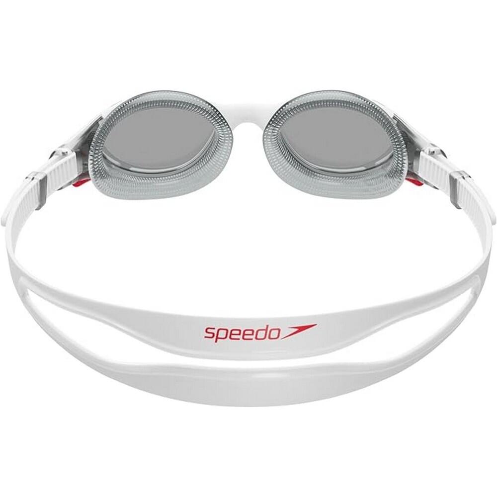 Mens Biofuse Swimming Goggles (White/Red/Smoke) 2/3