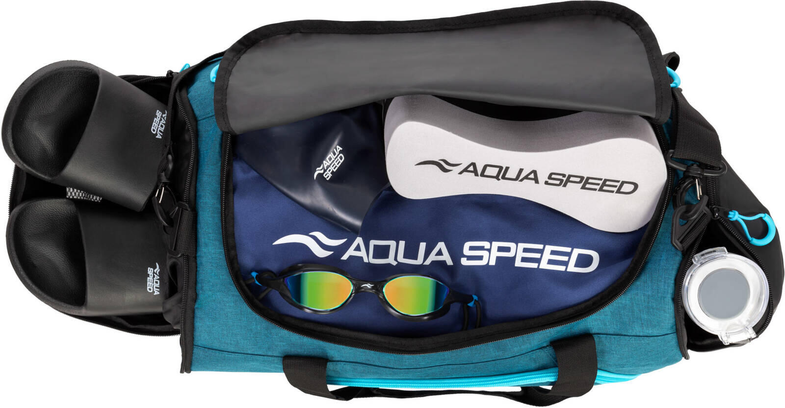 Aqua Speed - Medium sporttas | Geventileerde zwemtas met zakken 4/4