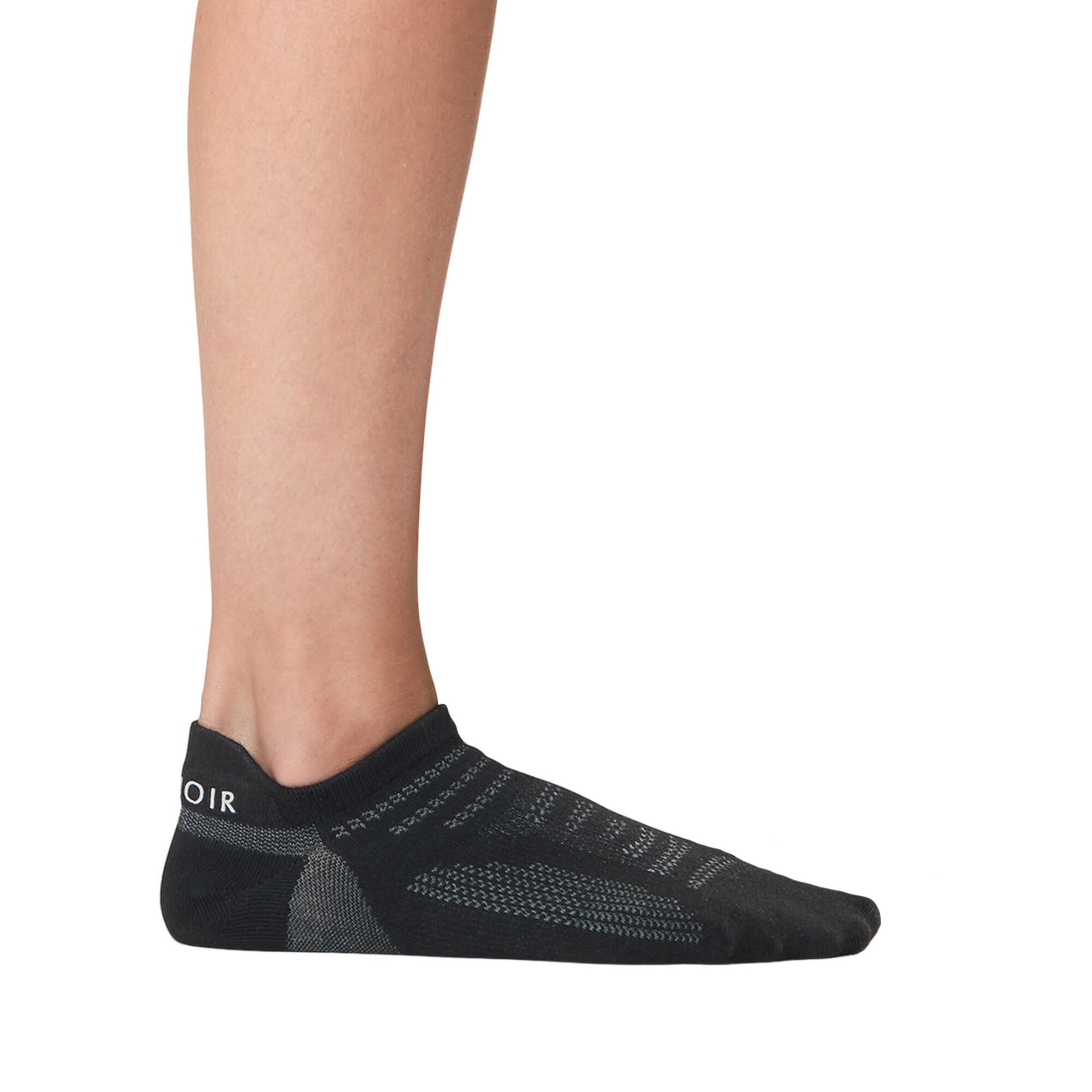 Womens/Ladies Parker Metro Sports Socks (Black/Grey) 3/3
