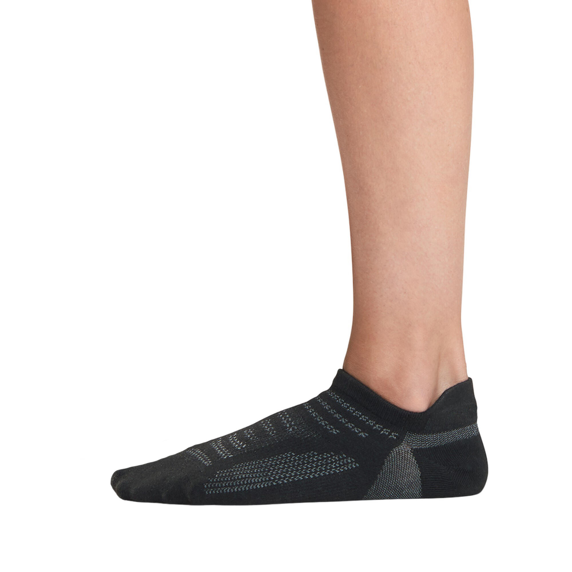 Womens/Ladies Parker Metro Sports Socks (Black/Grey) 2/3