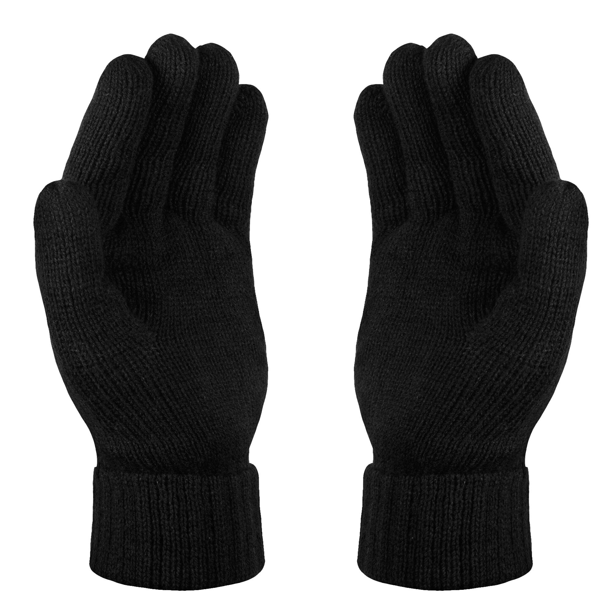 Unisex Thinsulate Thermal Winter Gloves (Black) 3/4