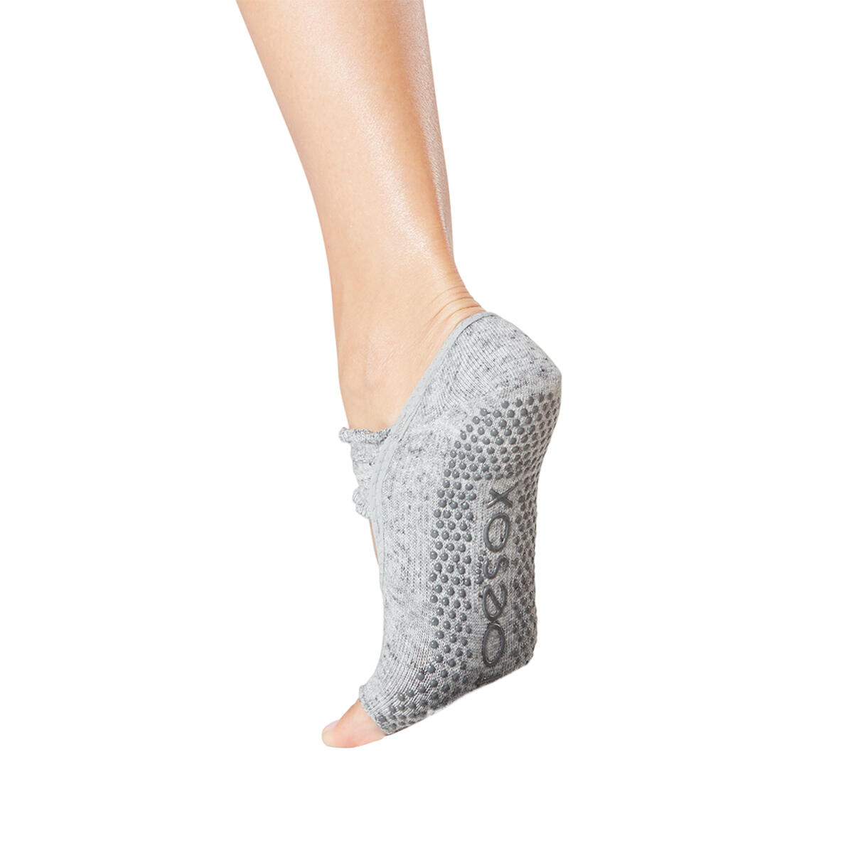 Womens/Ladies Mia Misty Half Toe Socks (Grey) 3/3