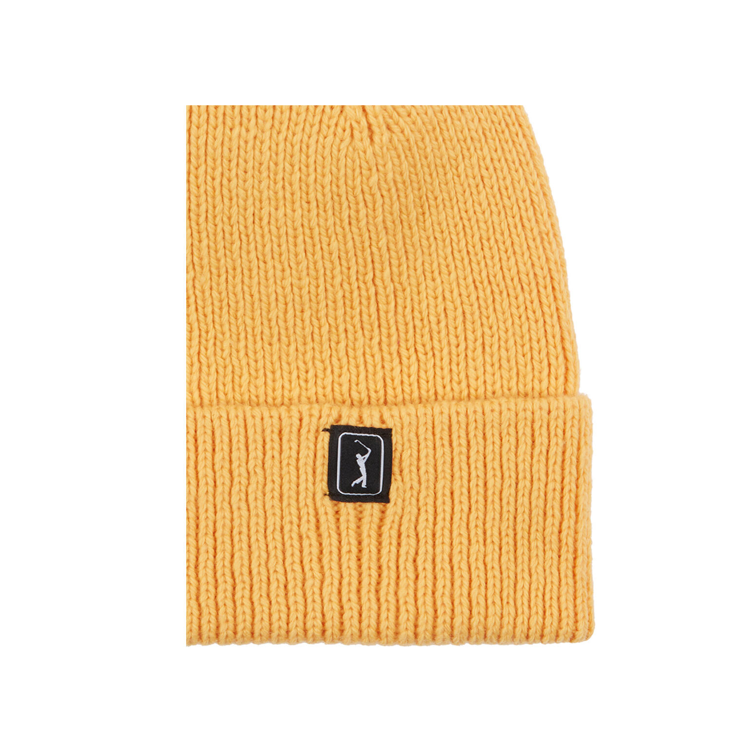 Golf Mens Recycled Polyester Beanie (Amber Yellow) 3/3