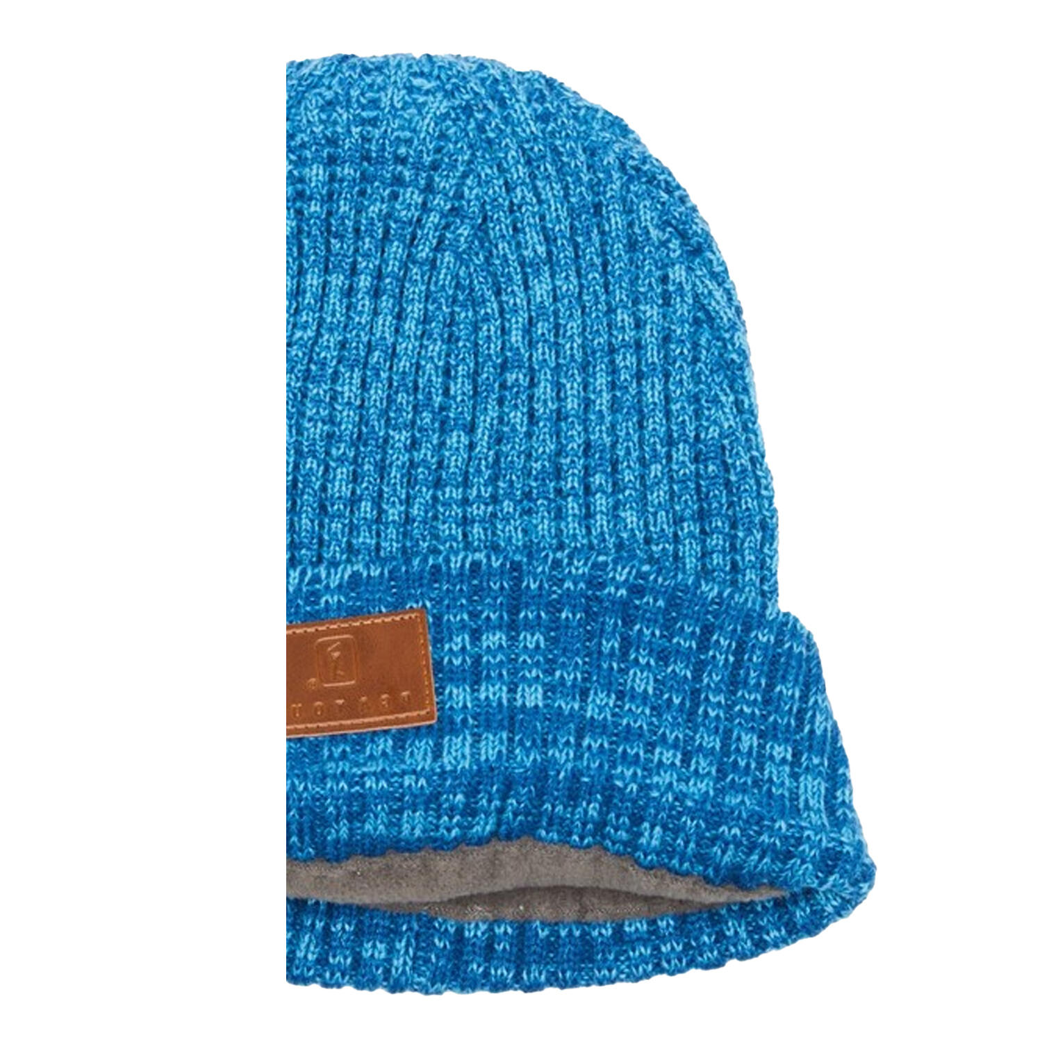 Golf Mens Waffle Knitted Beanie (Blue Grouper Heather) 3/3