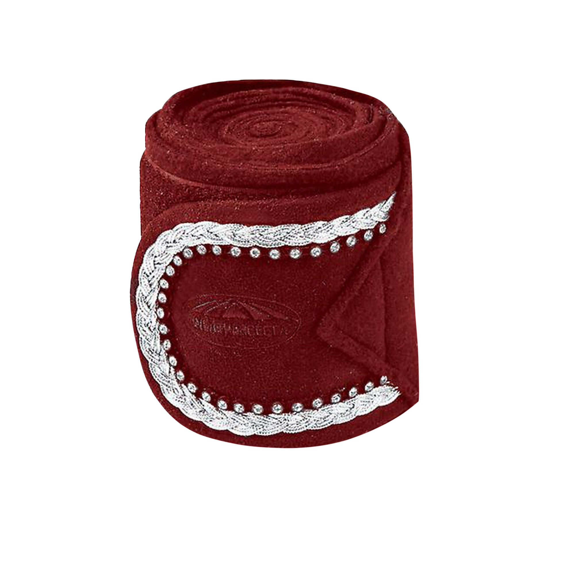 Fleece Bling Bandage For Horses (Set Of 4) (Maroon) 2/3