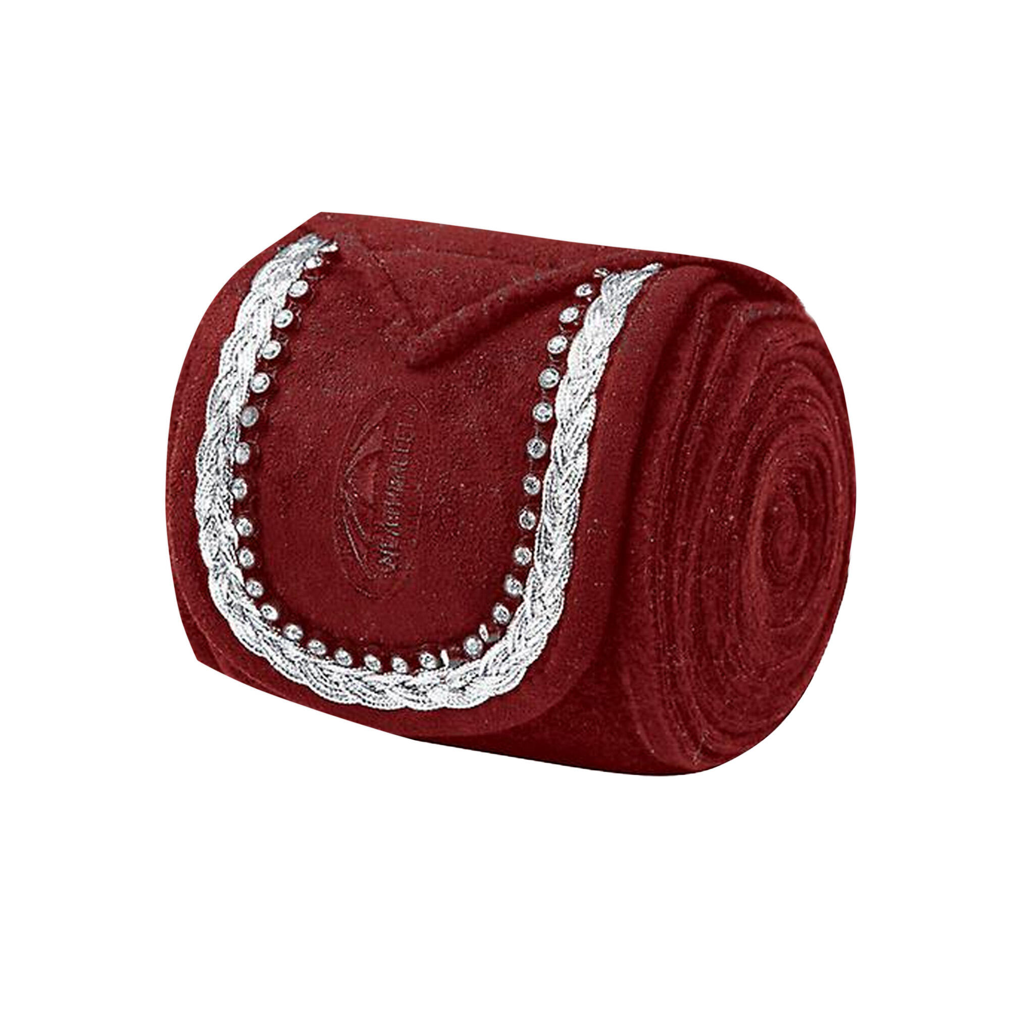 Fleece Bling Bandage For Horses (Set Of 4) (Maroon) 3/3