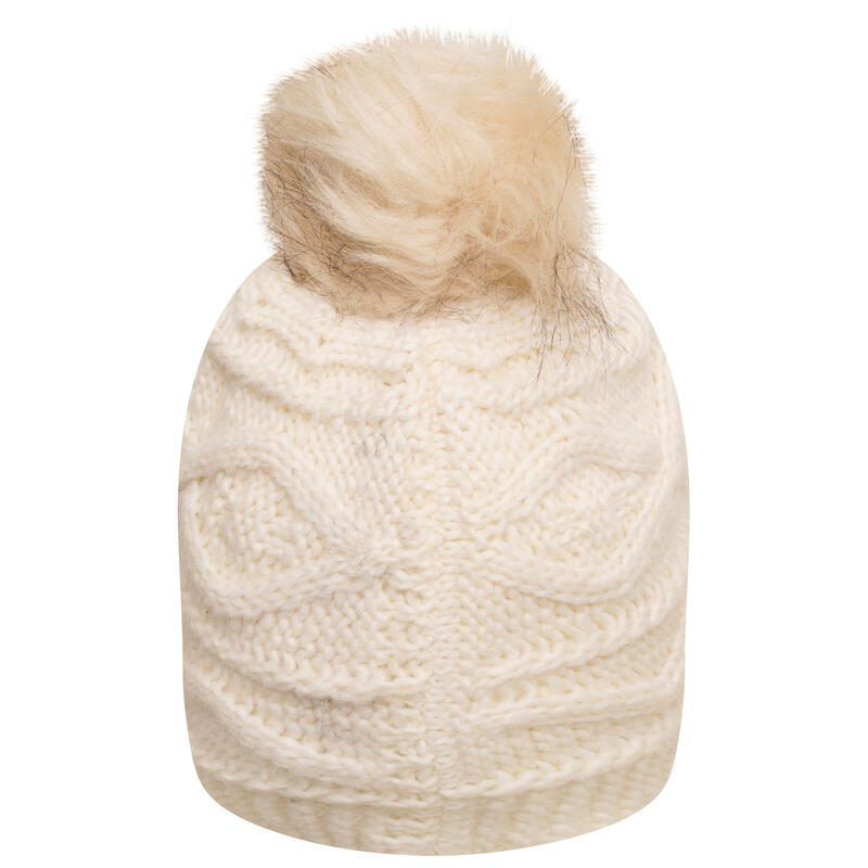 Cappello A Cuffia Pon Pon Donna Dare 2B Remind II Bianco