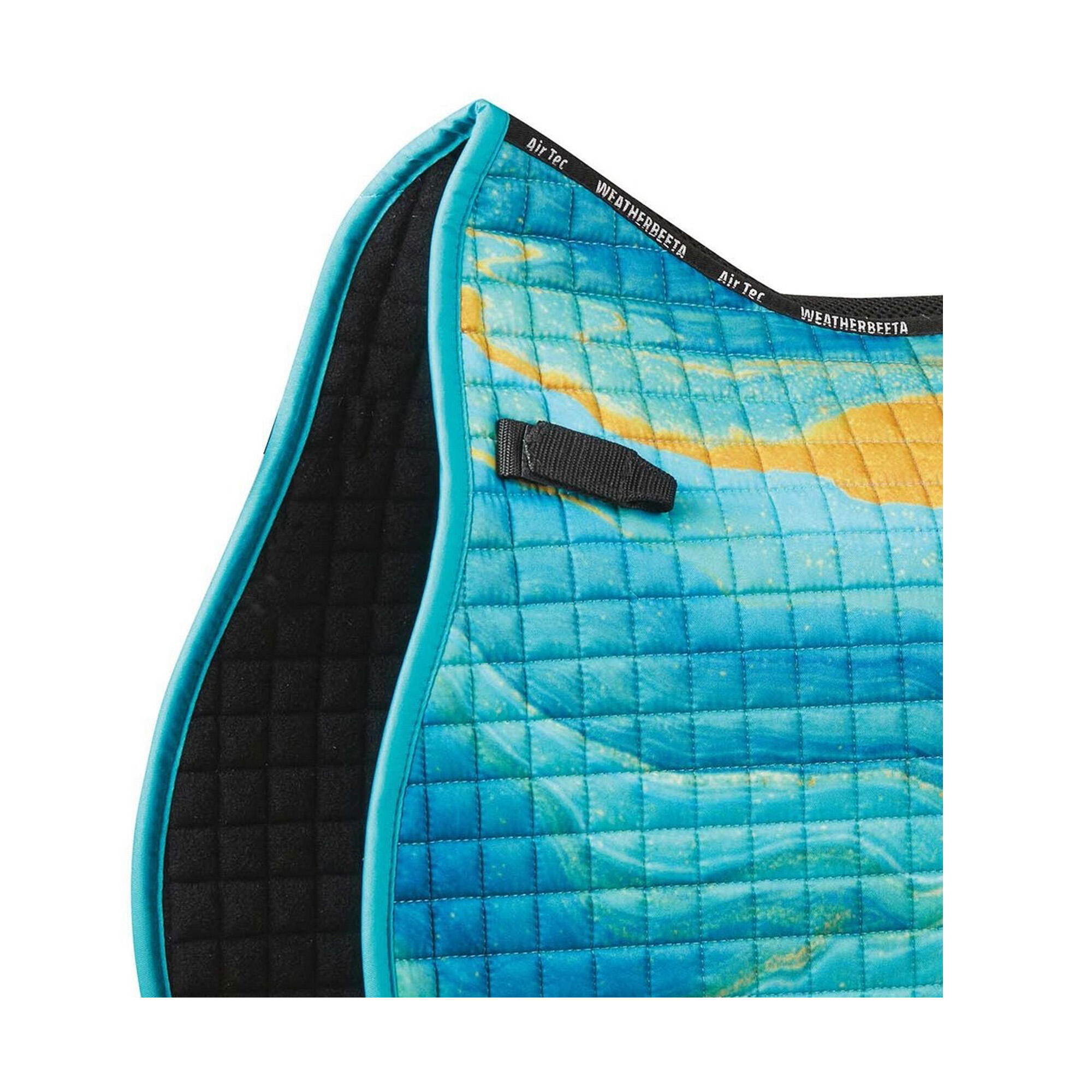 Prime All Purpose Marble Horse Saddlepad (Blue/Orange) 2/3