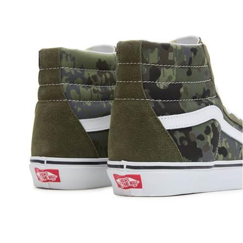 Chaussures Hommes Vans Sk8-Hi vert 4/5