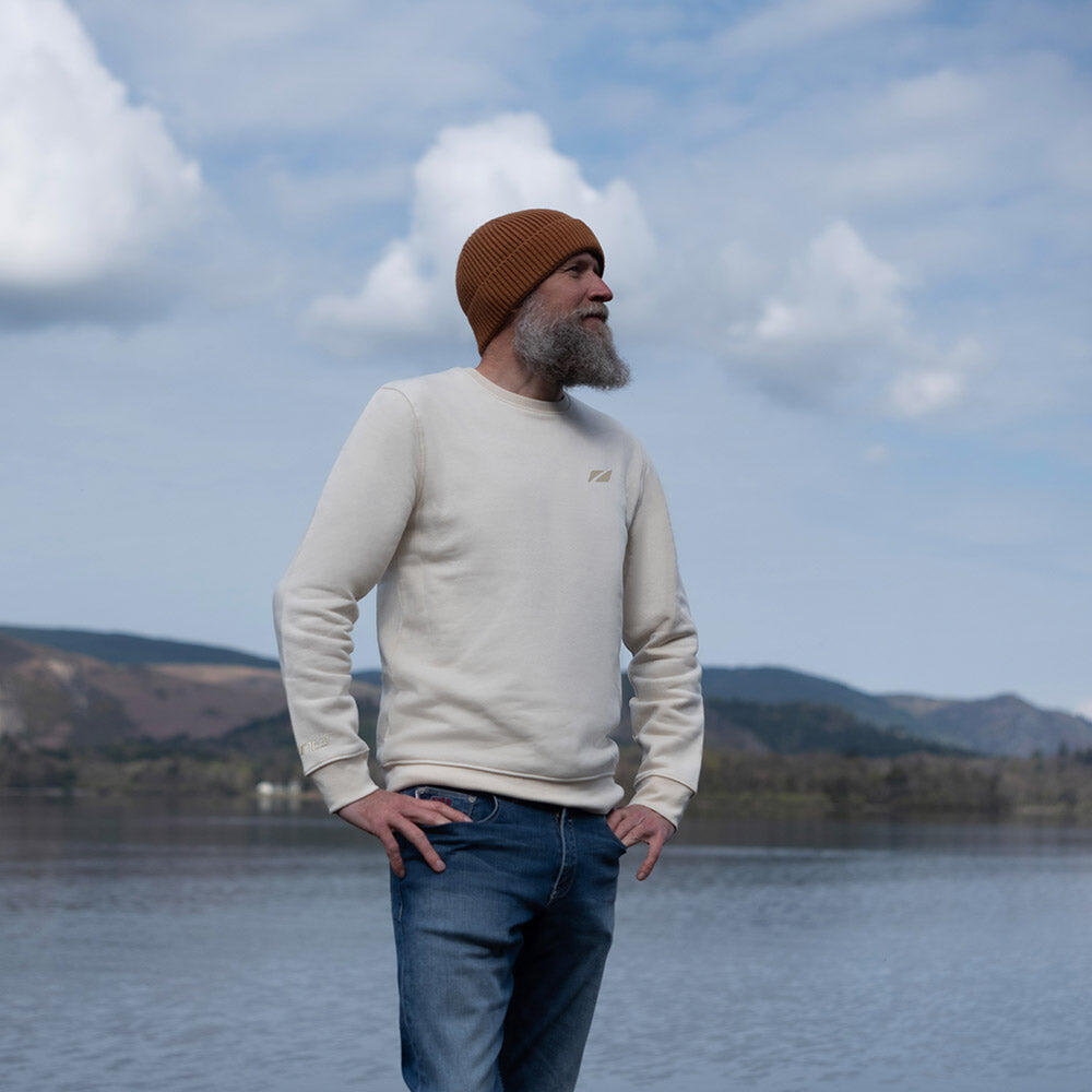 Seathwaite Crew Neck Sweatshirt, WHITE 3/3